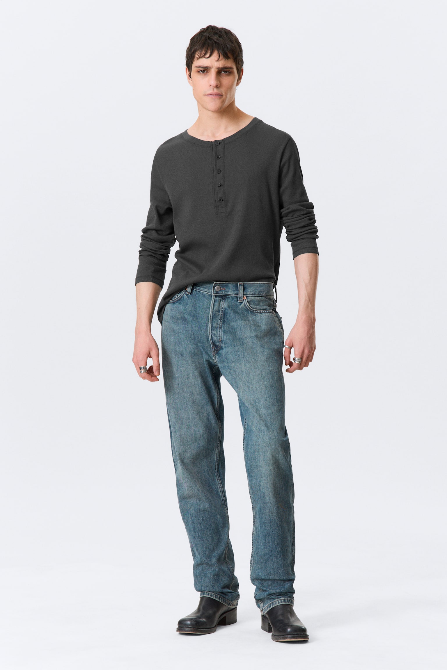 Jeans Space Mid Rise Relaxed Straight Leg - Second Blue - Lavaggio medio/Lavaggio blu – Blu scuro/Kourtney Blue - Blu scuro/Tuned Black – Nero/Risso Black - Nero/Blue Stream – Blu medio/Iron Blue/Morning Blue - Blu scuro - 1