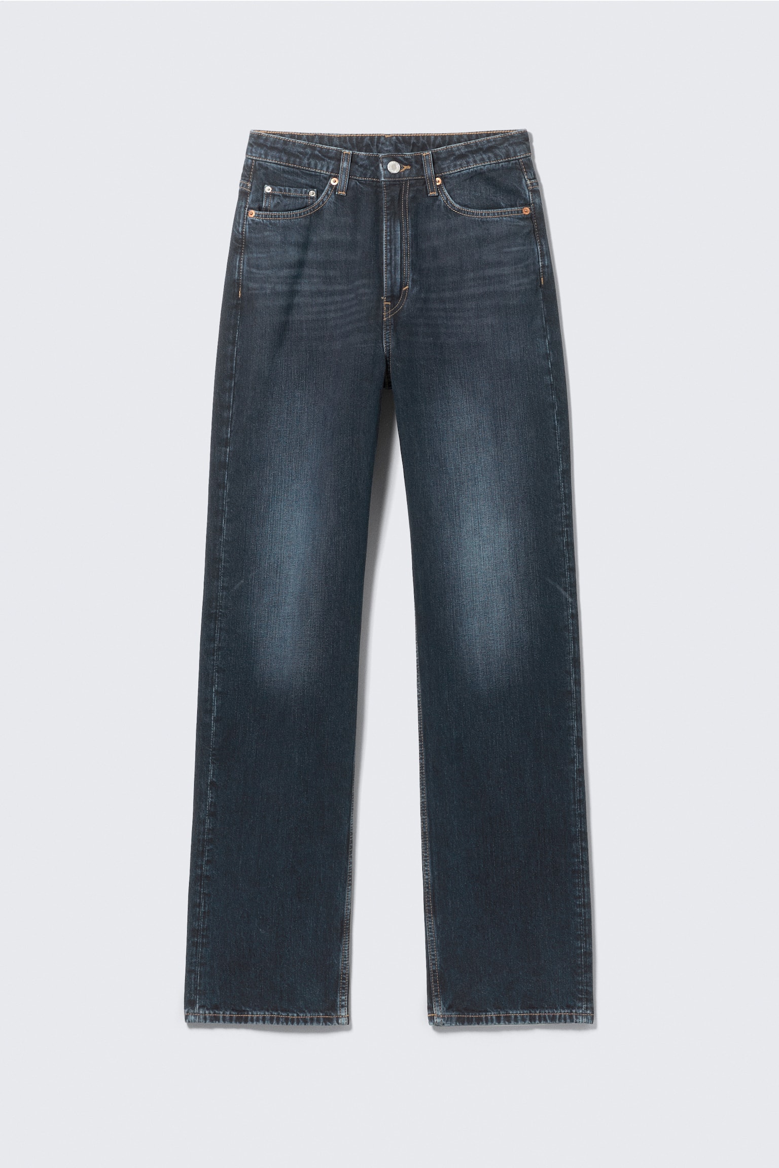 Rowe Super High Waisted Regular Straight Leg Jeans - Angel Blue - Dunkelblau/Echo Black - Black/Port Blue - Hellblau/90s Blue - Mittelblau - 2