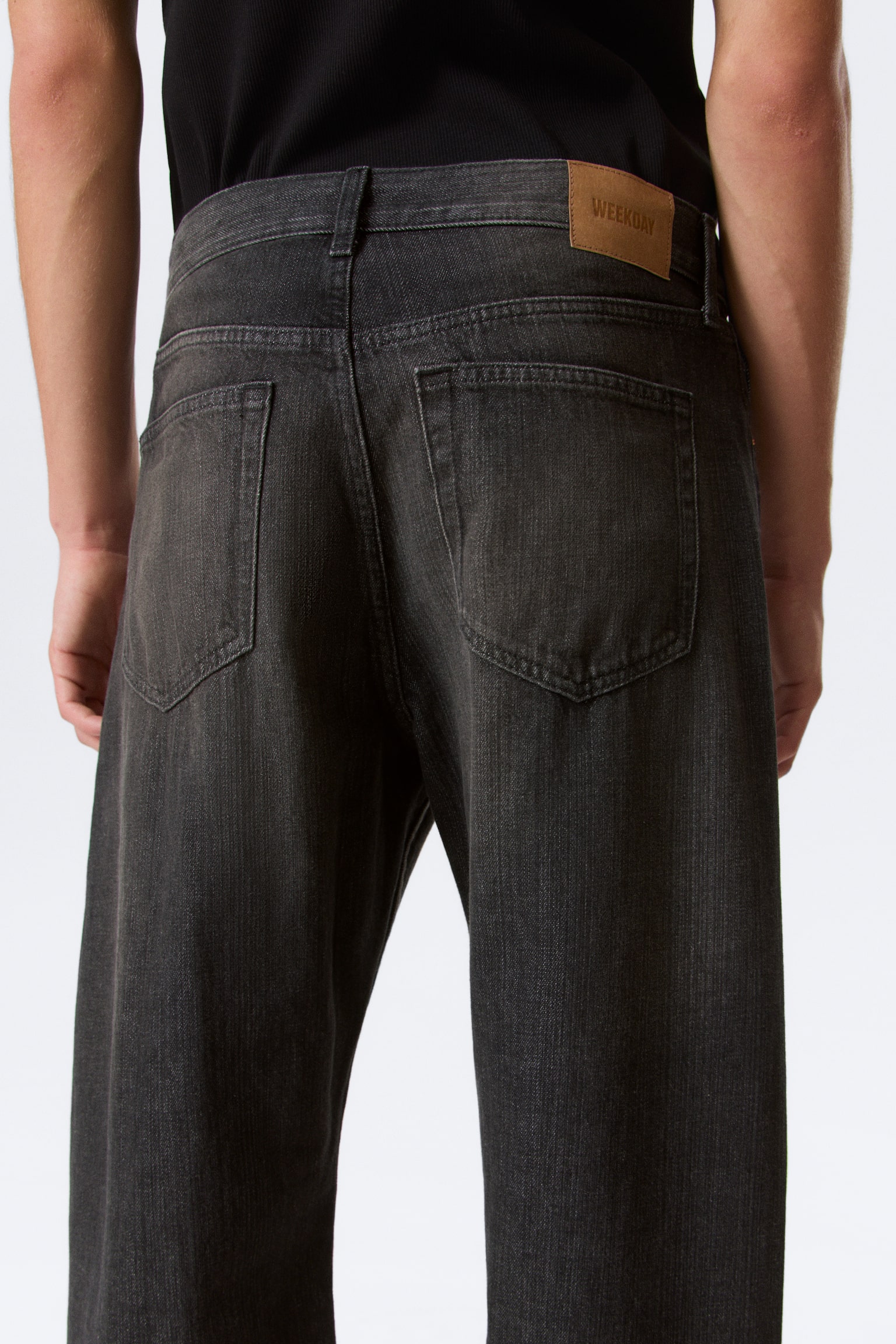 Jeans Nebula Mid-Rise Loose Barrel Leg unisex - Chelsea Black - Nero/Lavaggio blu – Blu scuro - 10