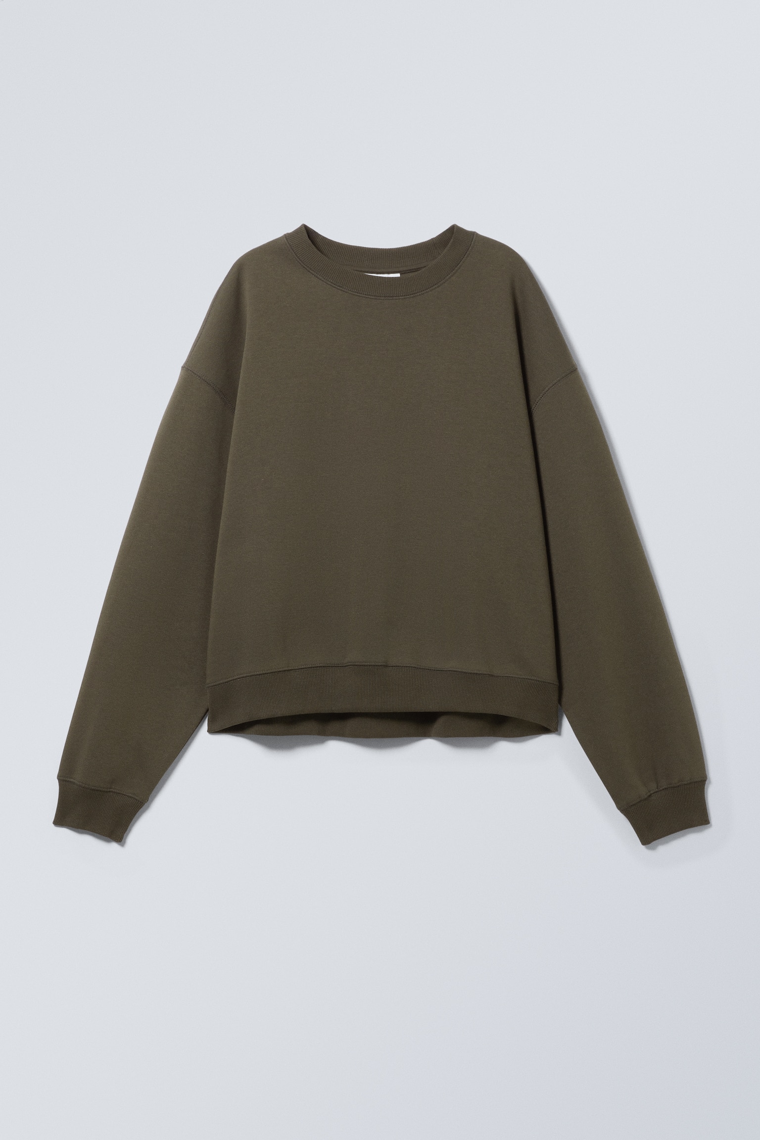 Essence Standard Sweatshirt - Dark Khaki Green/Black/Light grey melange/Bright Blue - 2