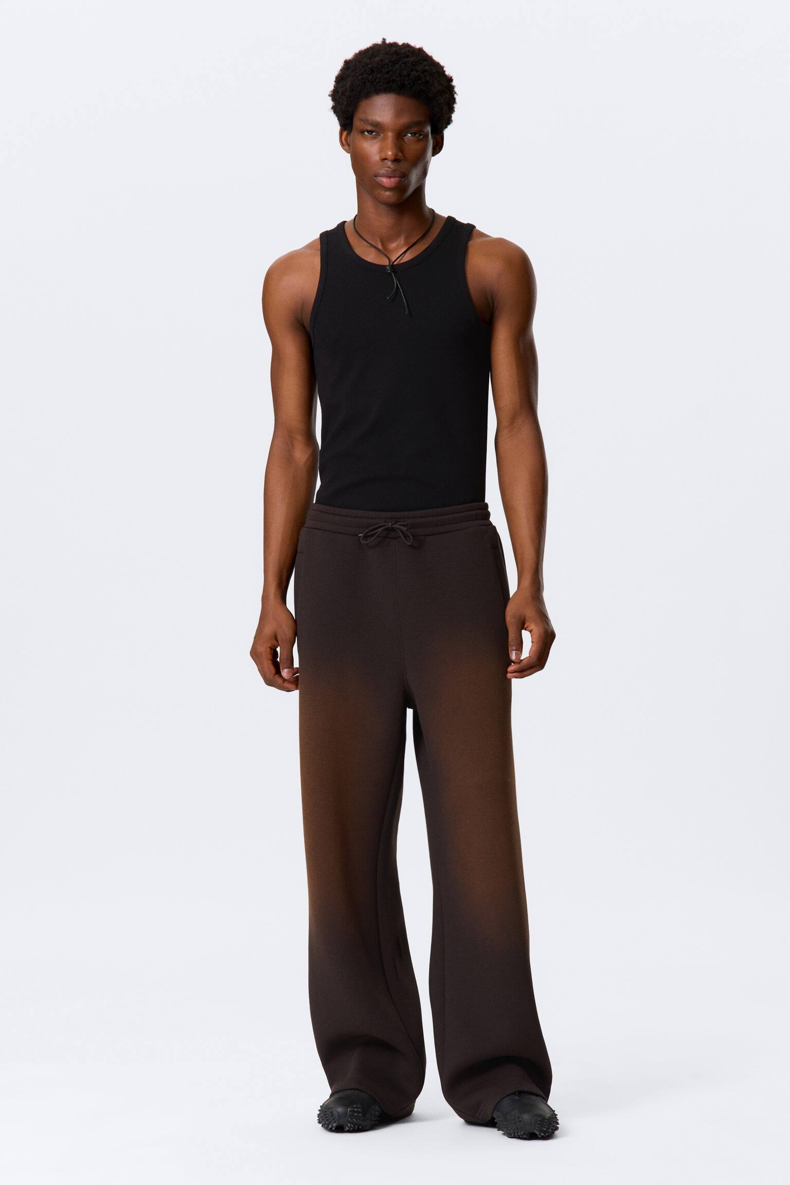 Verwaschene Scuba-Jogginghose - Gewaschenes Dunkelbraun/Schwarz - 6