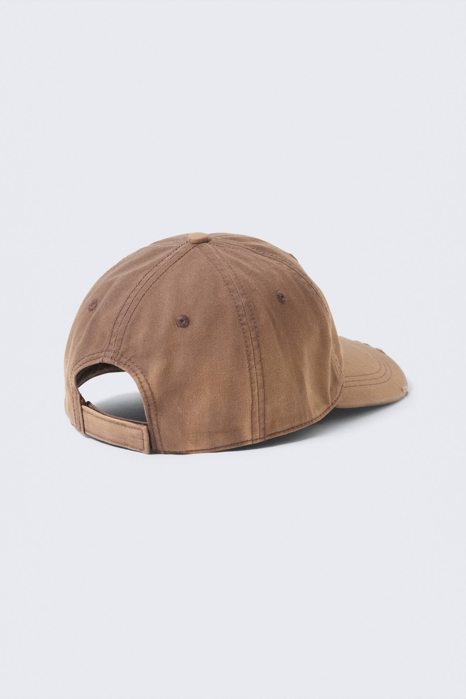 Cap aus Baumwolltwill im Used-Look - Verwaschenes Braun - 2