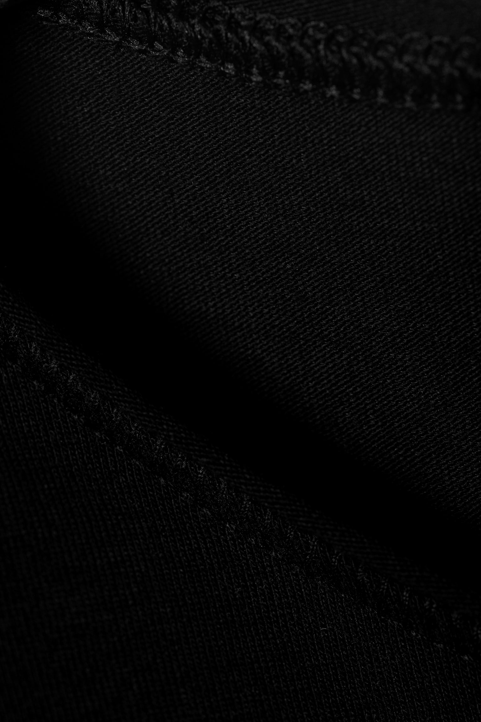 Figurnära topp med trekvartsärm - Svart/Ljusblå/Vit - 3