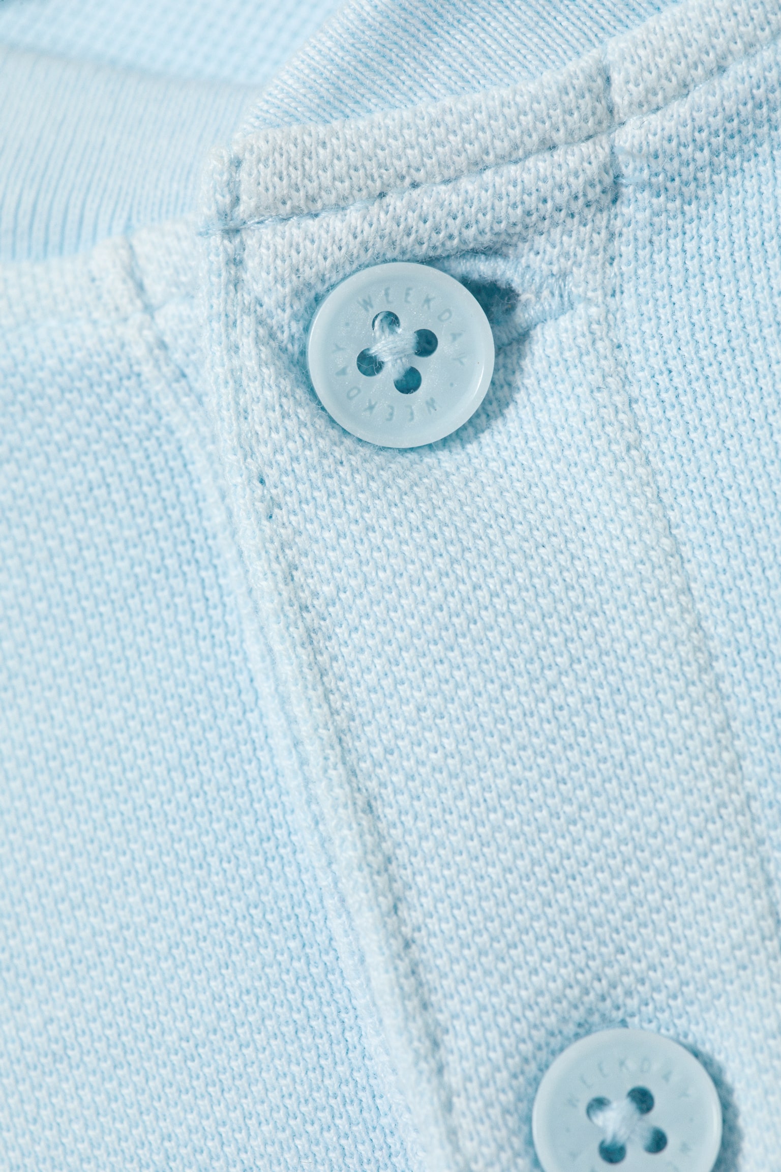 Voľné tričko Henley s dlhým rukávom - Svetlomodrá/Tmavosivá - 6