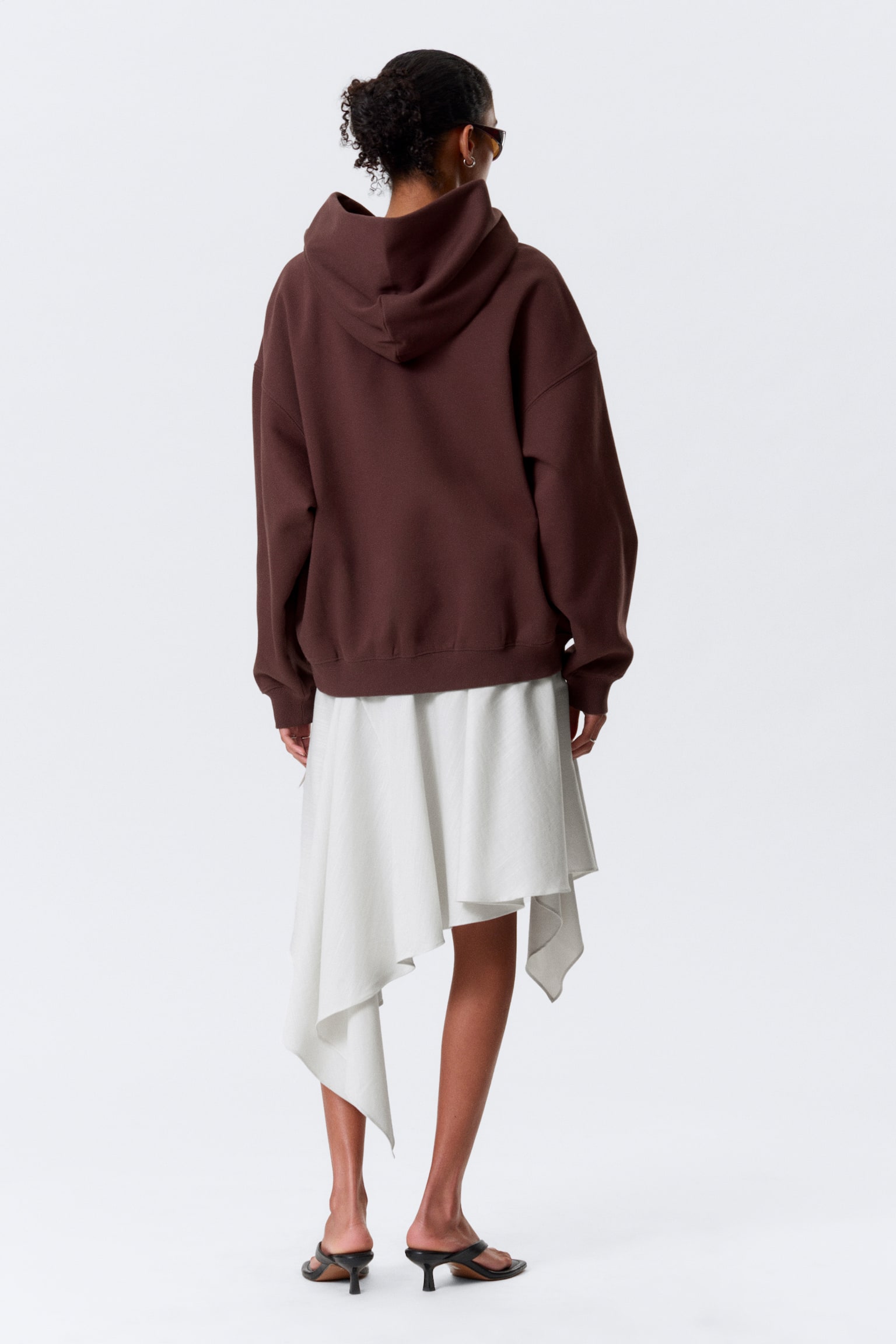 Oversized tung hoodie - Mörkröd/Svart/Mörkbrun/Ljus gråmelerad/Mörkblå - 5