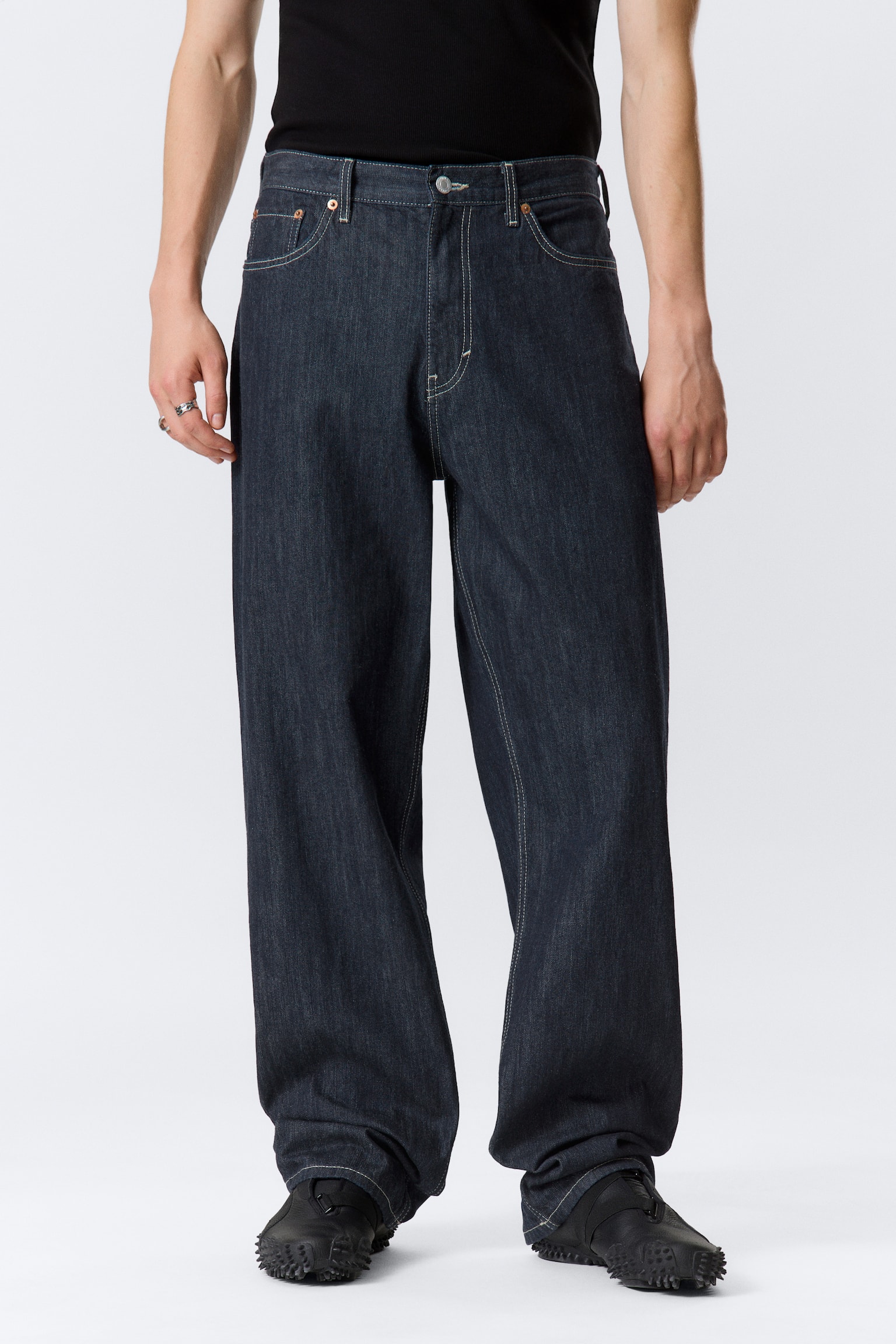 Galaxy Mid Waist Loose Straight Leg Jeans - Blue Rinse - Dunkelblau/Redondo Black - Schwarz/Gloria Blue - Mittelblau/Port Blue - Hellblau/Tuned Black - Schwarz/2000 Blue - Mittelblau/Deep Ocean Blue - Dunkelblau/Second Blau - Blau/Canyon Grey - Mittelgrau/90s Blue - Mittelblau/Blue Fade - Mittelblau/Steel Blue - Mittelblau - 3