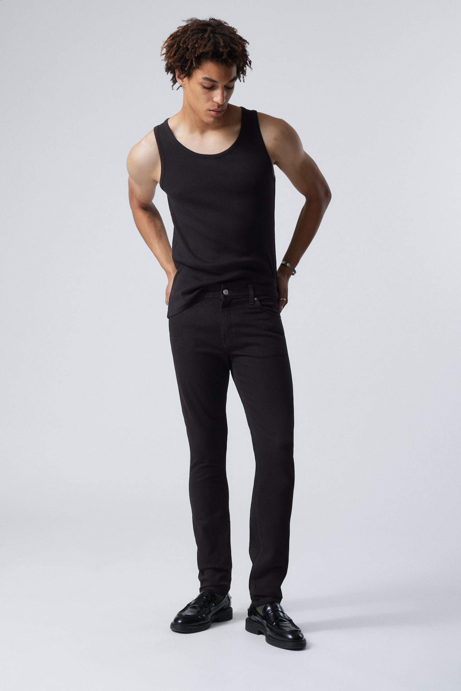 Friday Skinny Slim Leg Jeans - Black - 1