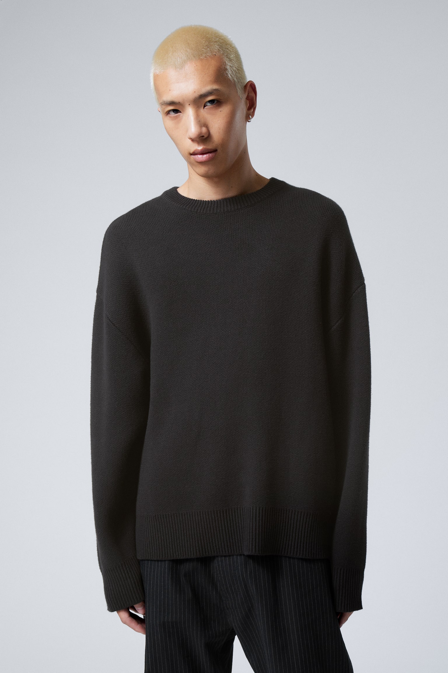 Cypher Oversized Sweater - Black - 1