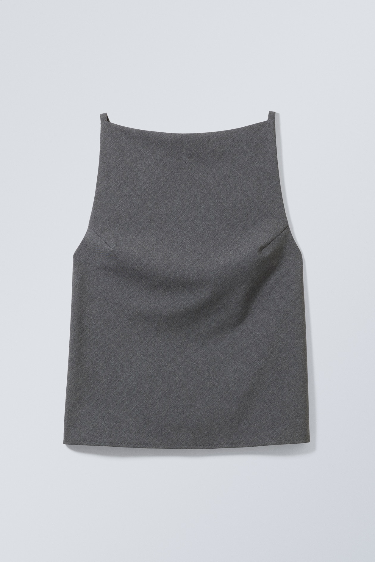 Anzugtop Fleur - U-Boot-Ausschnitt - Ärmellos - Grau - Ladies | H&M DE