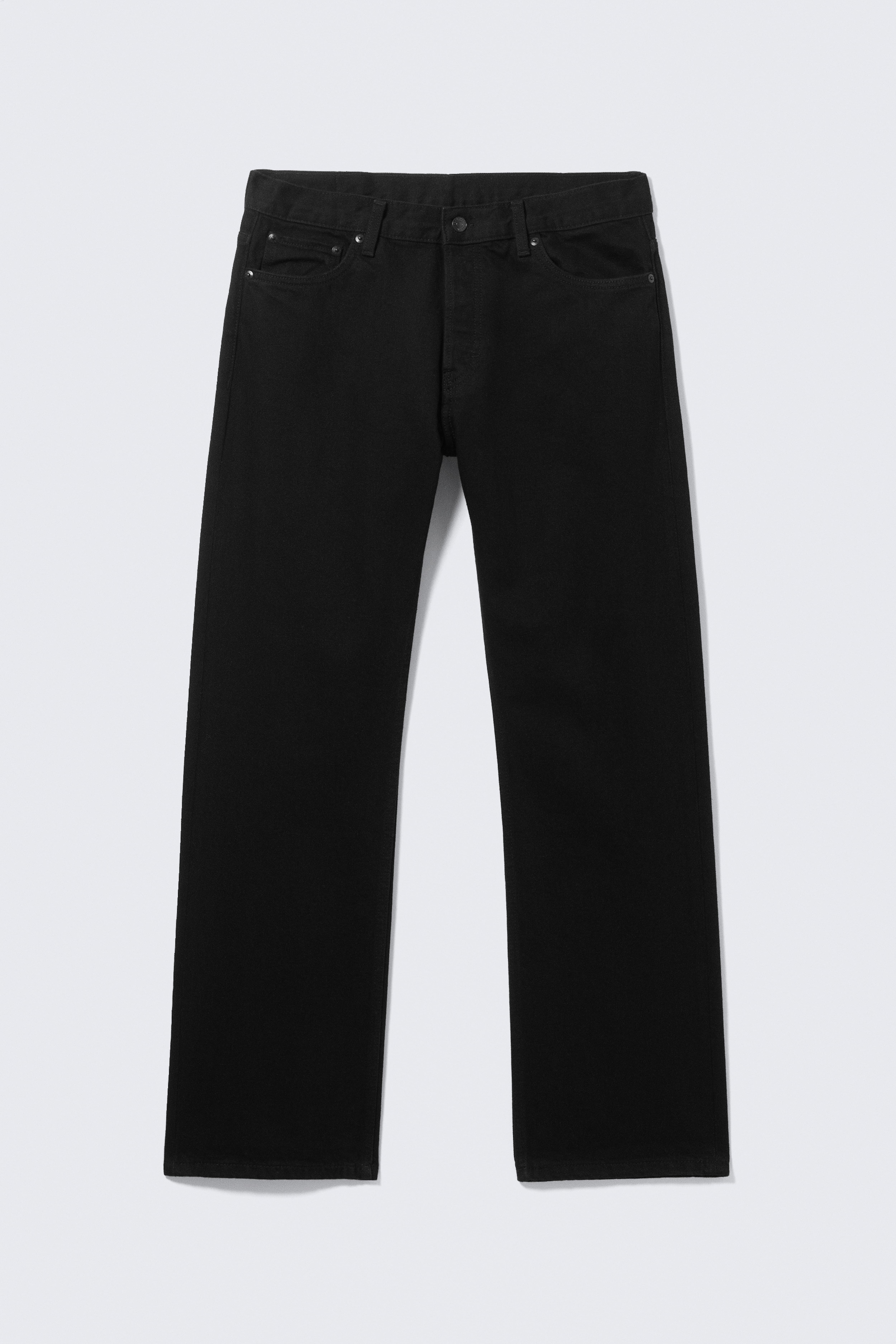 Meteor Low Waist Relaxed Straight Leg Jeans - Black Rinse - Black/Dusky Black - Svart/Board Blue - Mellanblå