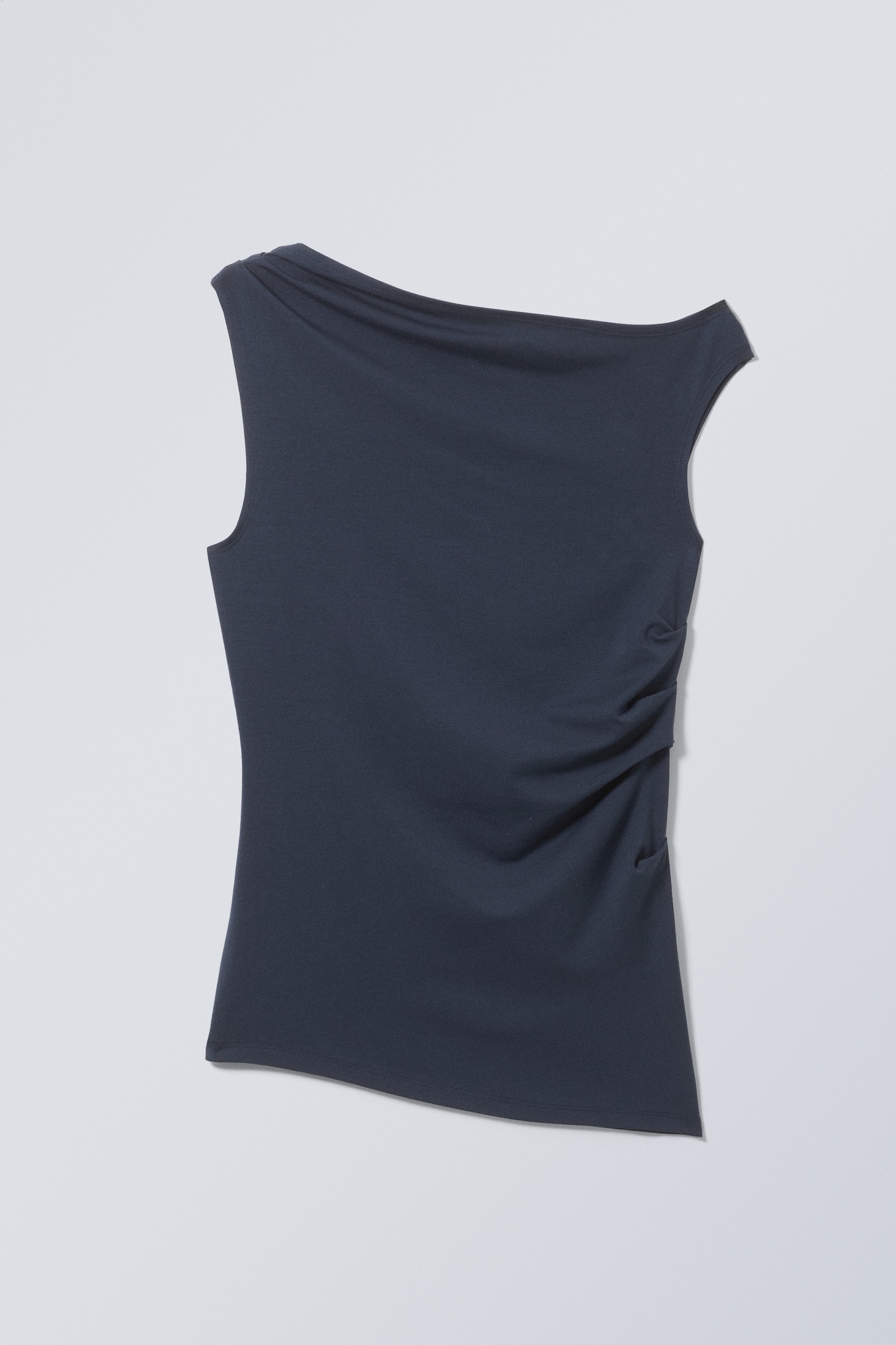 Hera Drape Top - Dark Blue/Black/White - 2