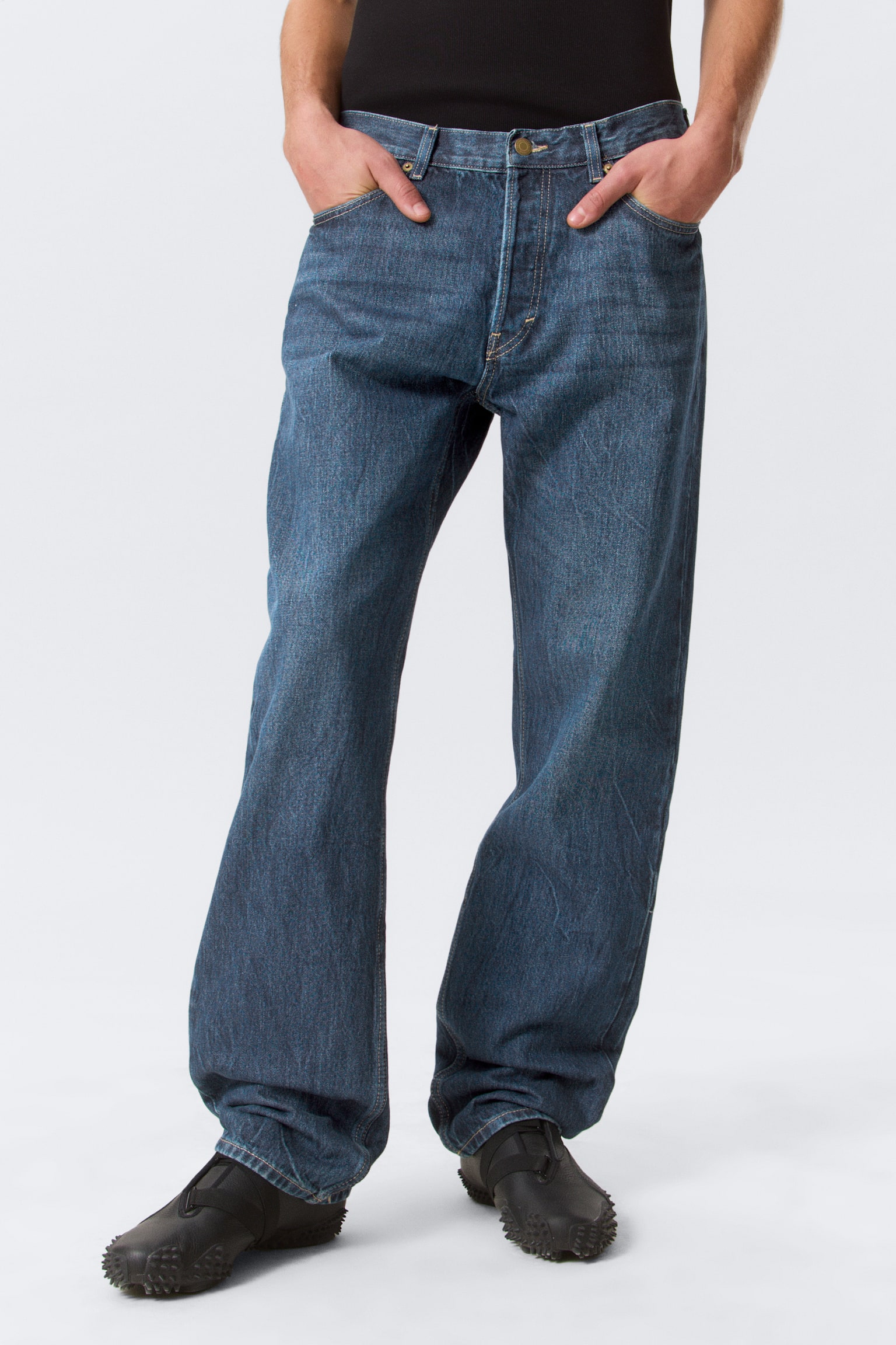 Jeans Space Mid Rise Relaxed Straight Leg - Morning Blue - Blu scuro/Lavaggio blu – Blu scuro/Kourtney Blue - Blu scuro/Second Blue - Lavaggio medio/Tuned Black – Nero/Blue Stream – Blu medio/Risso Black - Nero/Iron Blue - 4