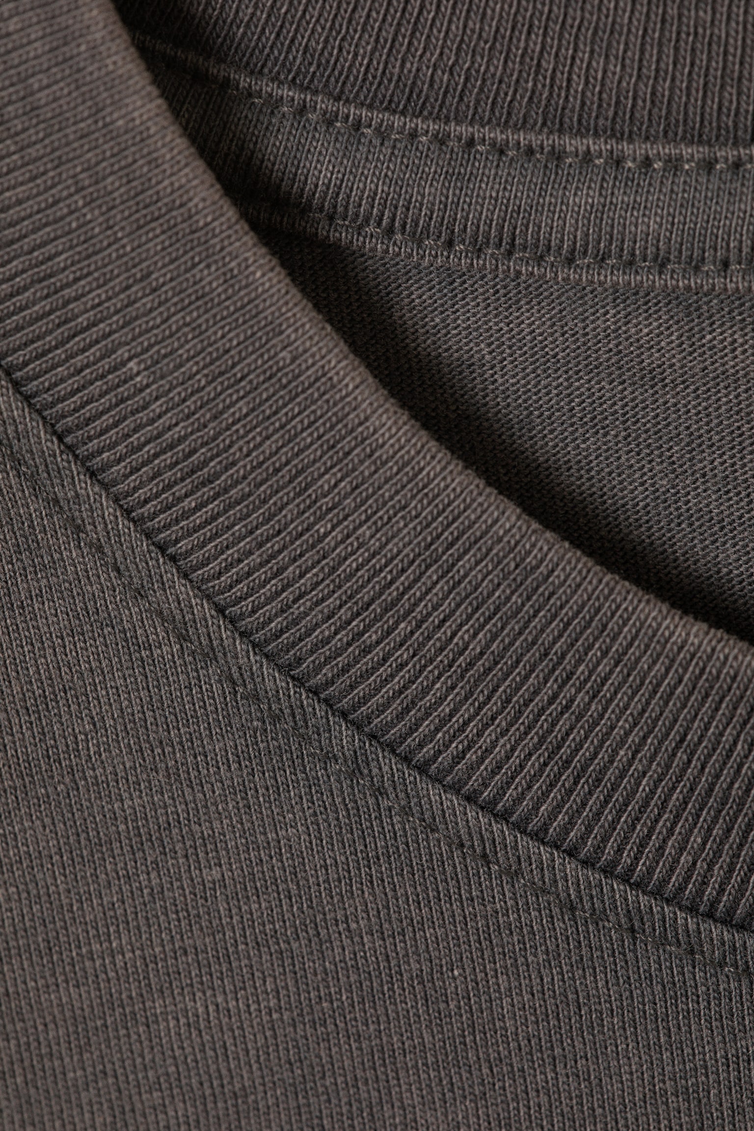 T-shirt in cotone - Grigio scuro - 5
