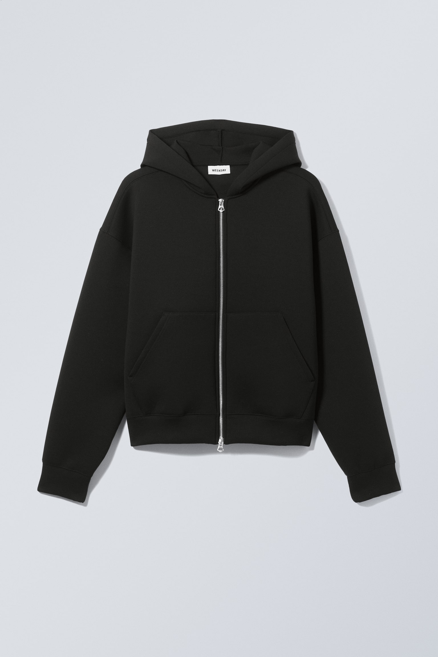 Simon Scuba Zip Hoodie - Black/Grey Melange - 2