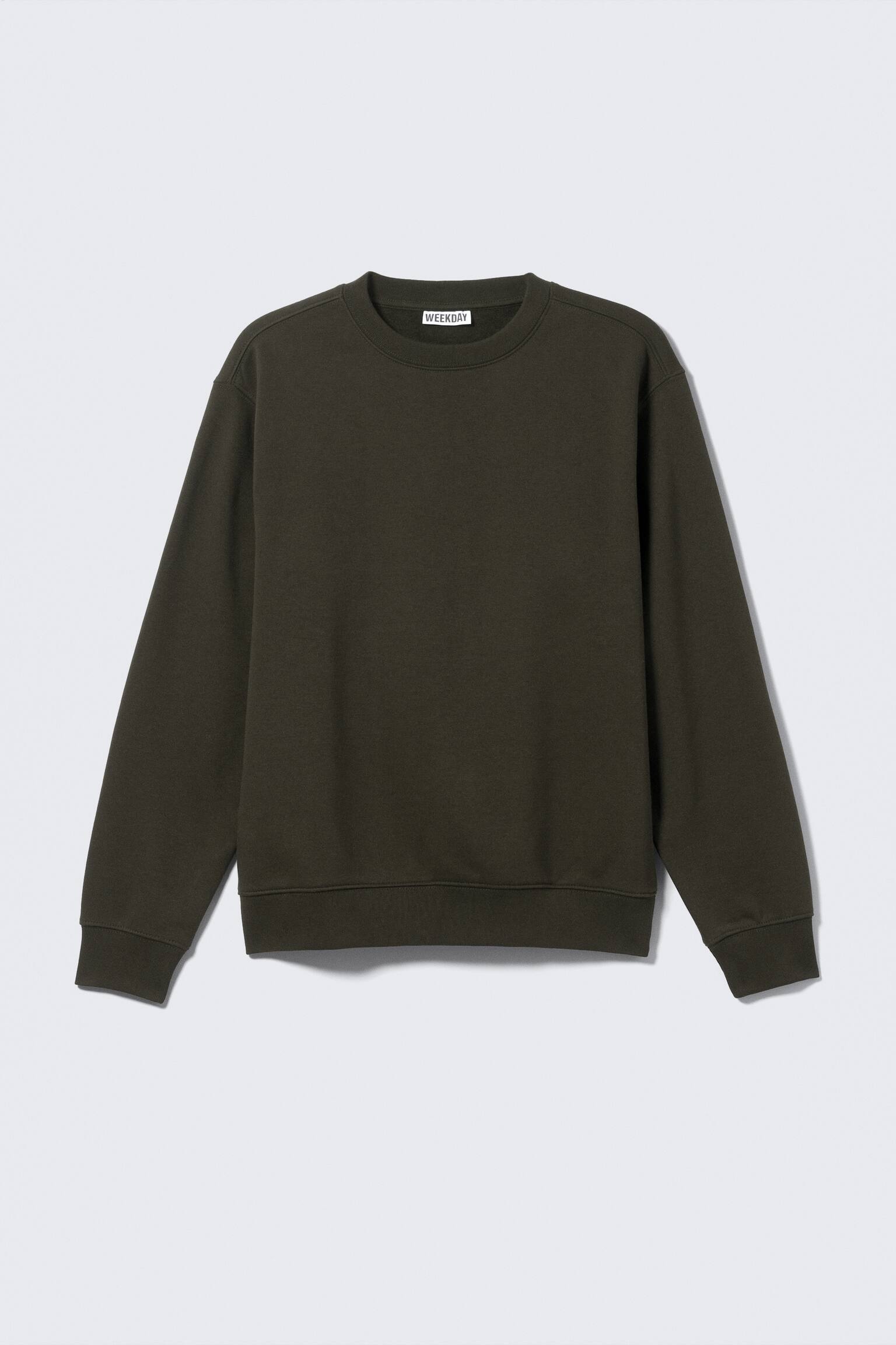 Klassisches Sweatshirt - Dunkelgrün/Schwarz/Marineblau/Staubgrau/Blau/Grau meliert - 2