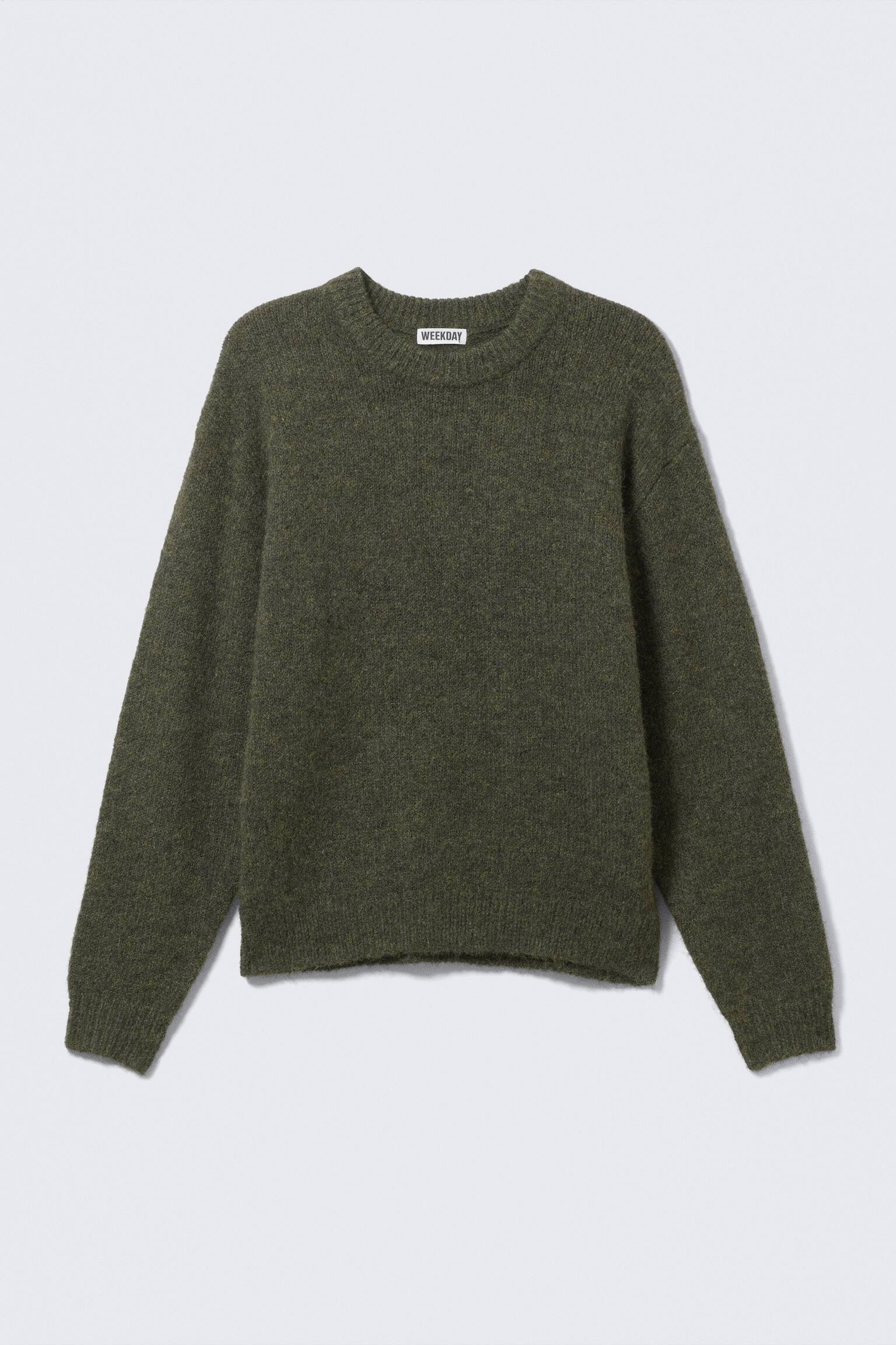 Strickpullover aus einer Wollmischung - Dunkelgrün - 2