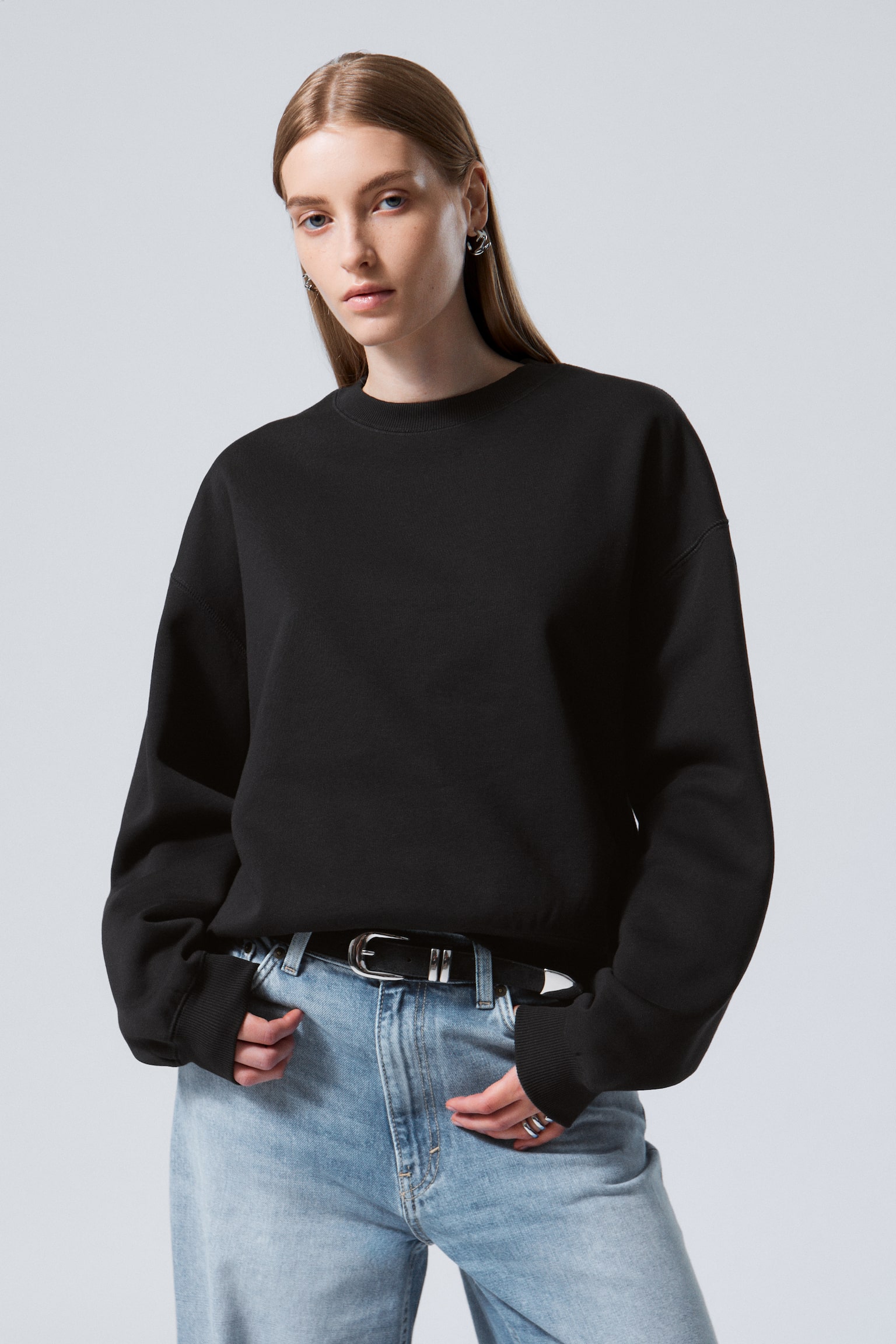 Essence Standard Sweatshirt - Black/Dark Khaki Green/Light grey melange/Bright Blue - 1