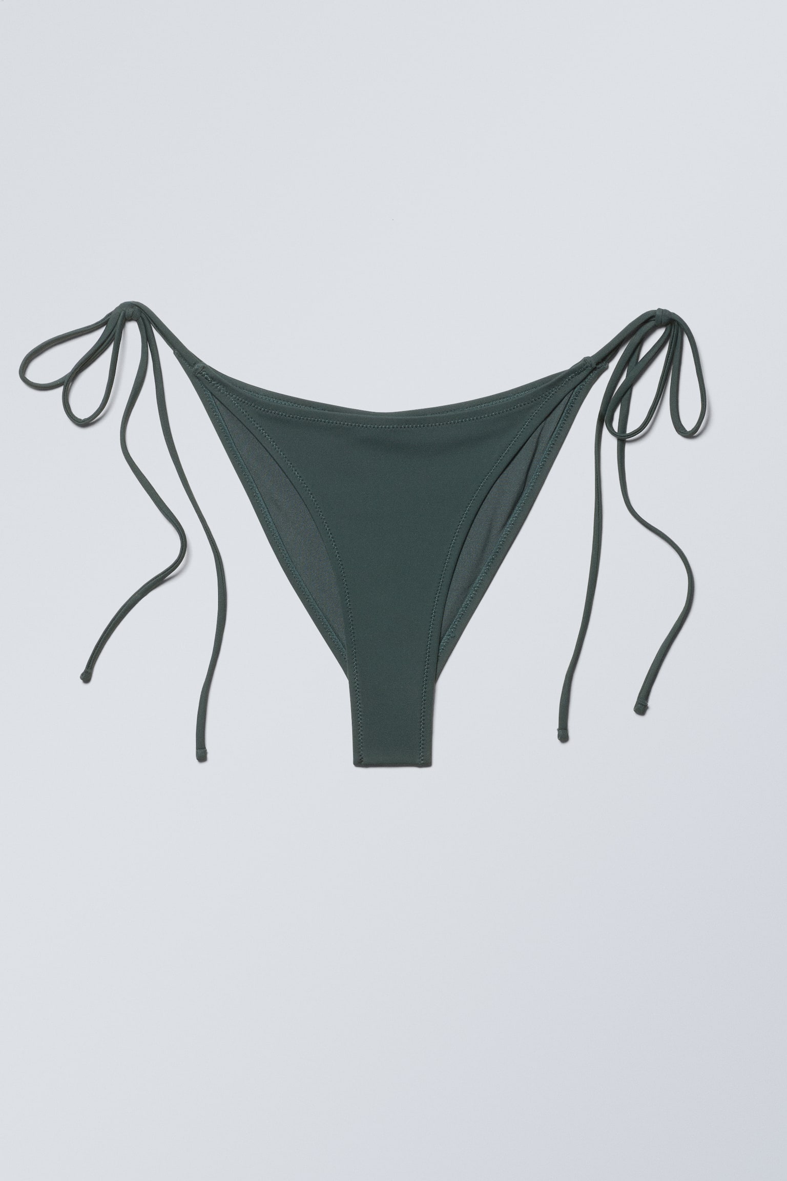 Strappy Bikini Bottoms - Dark Green - 1