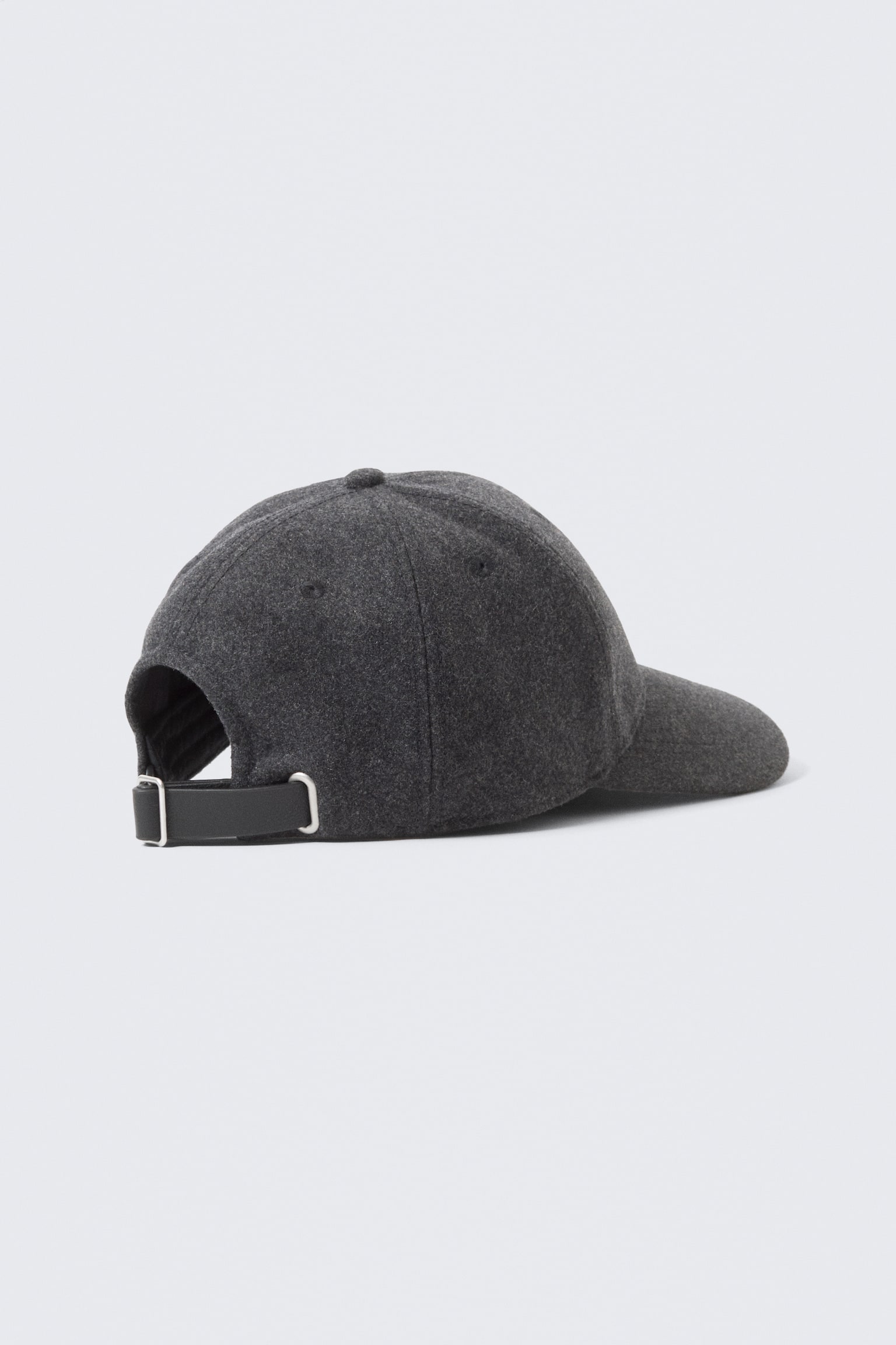 Unisex baseballpet van wolmix - Donkergrijs - 2