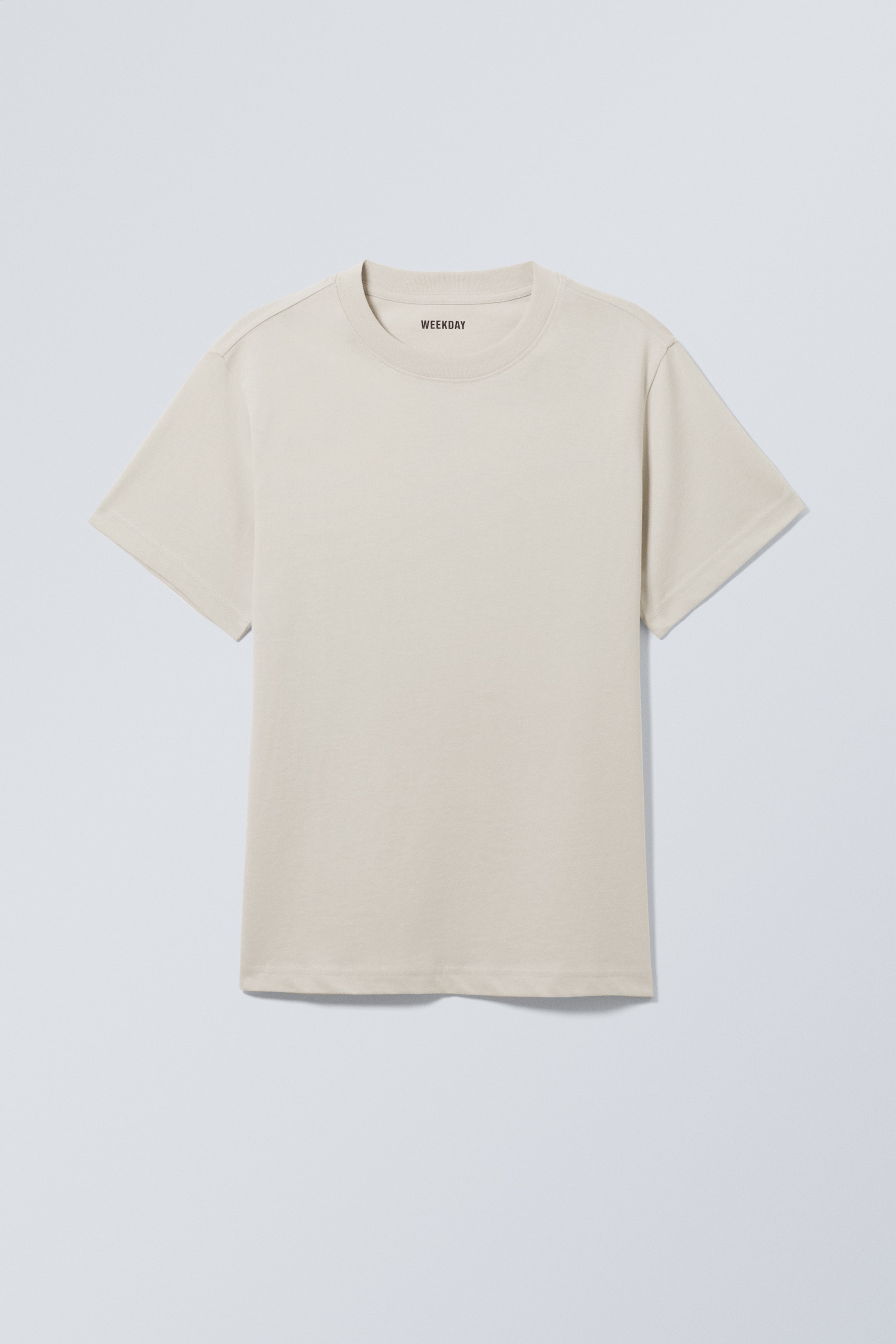 Short Boxy Heavyweight T-shirt - Light Dusty Mole - Men | H&M GB