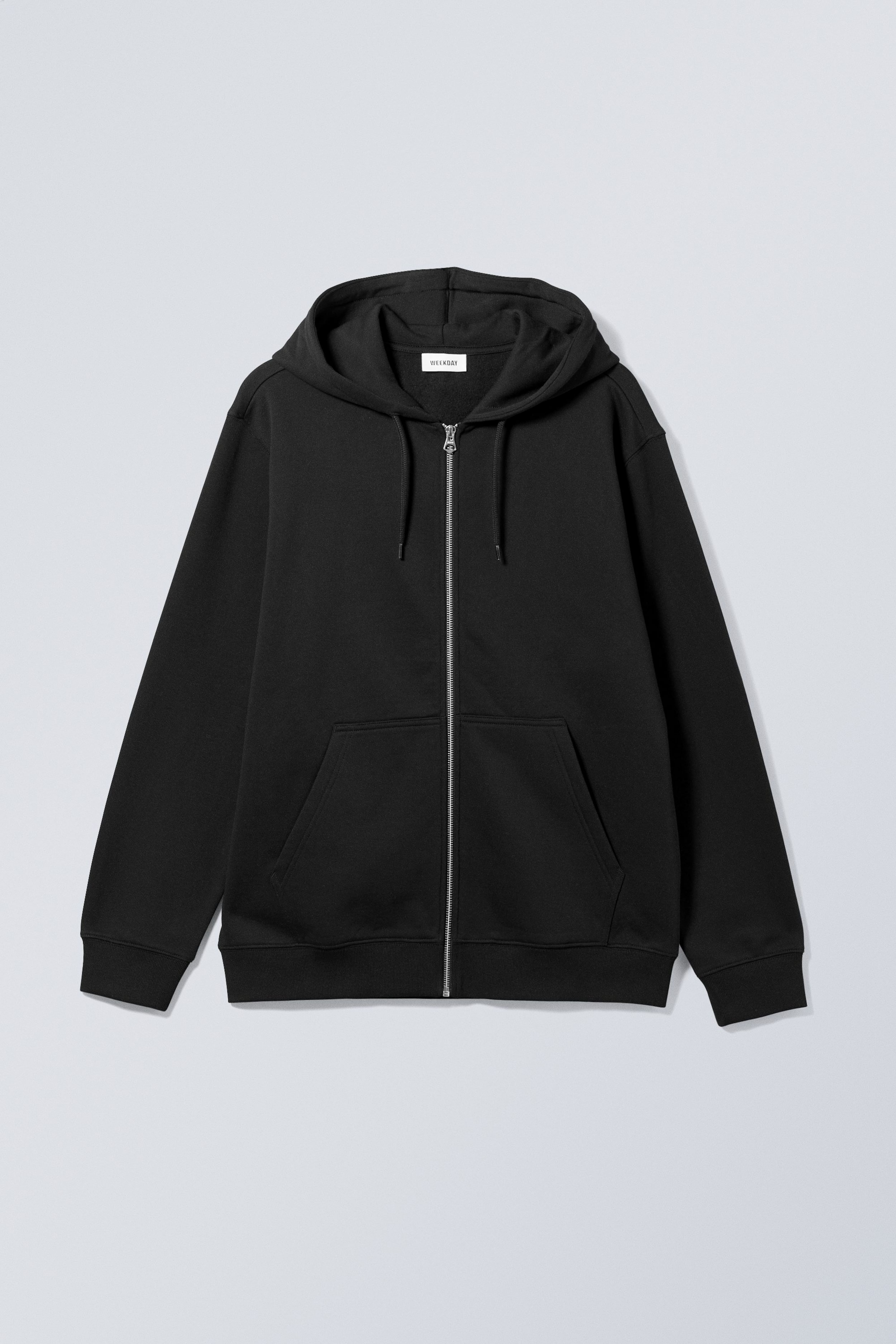 Standard Midweight Zip Hoodie Black Men H M GB