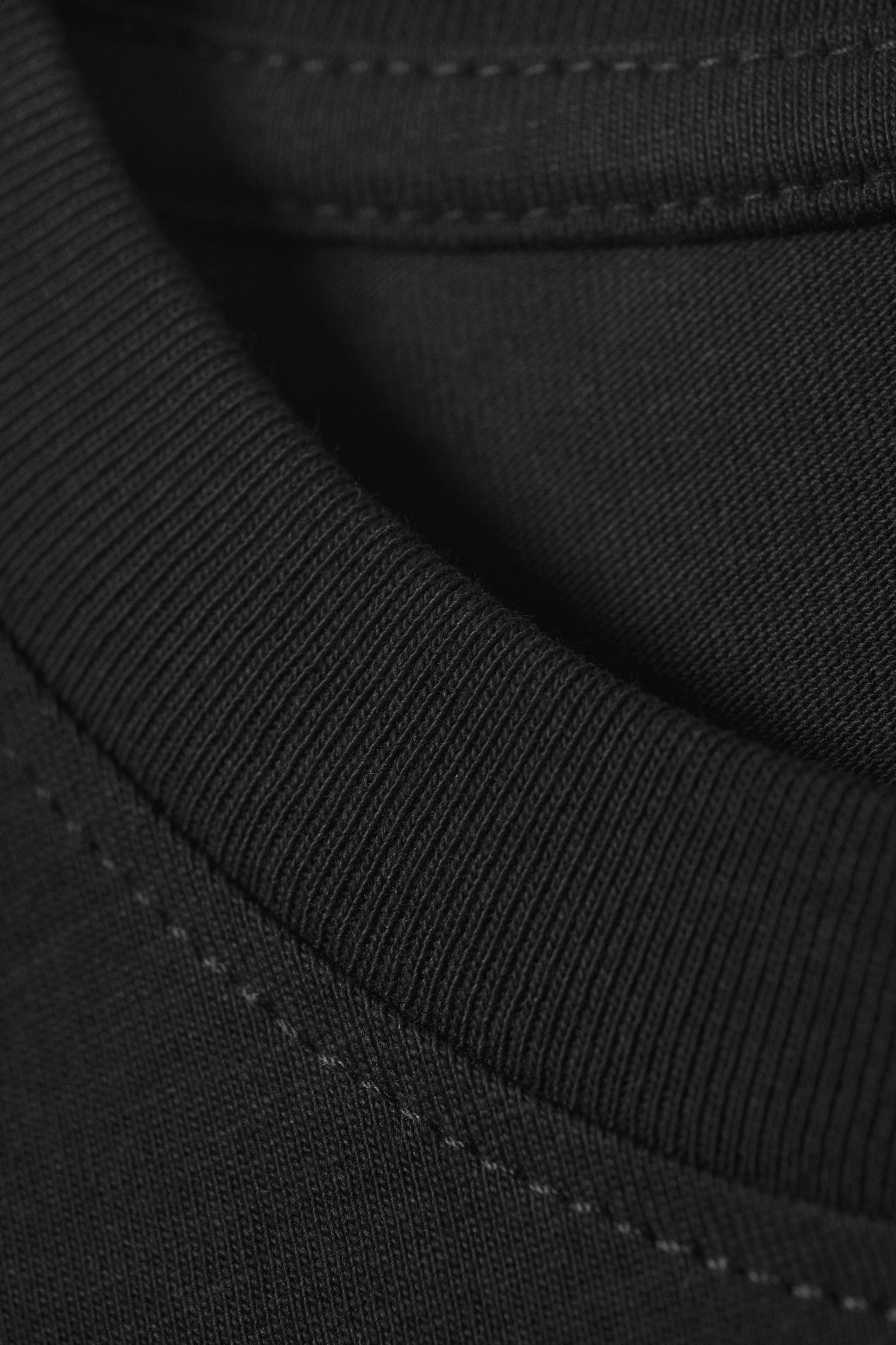 T-shirt en coton carré décontracté - Noir/Blanc/Gris foncé - 3