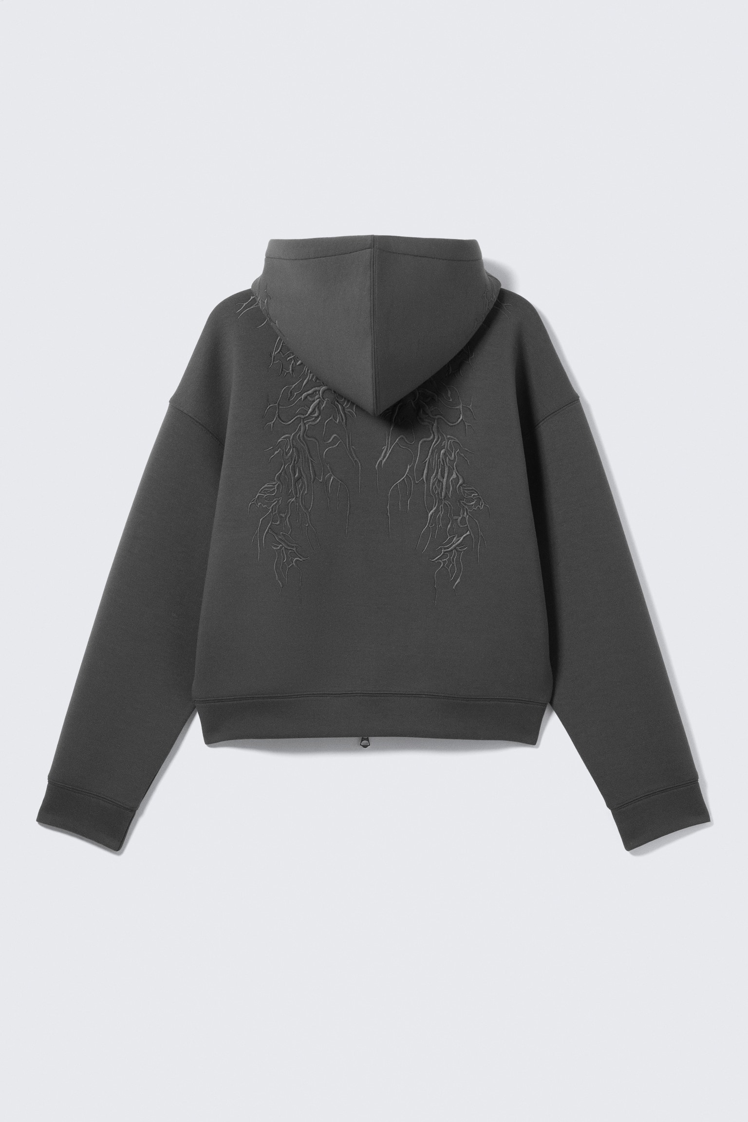 Graafinen scuba-kankainen vetoketjuhuppari Simon - Tummanharmaa – kirjailtu - 7