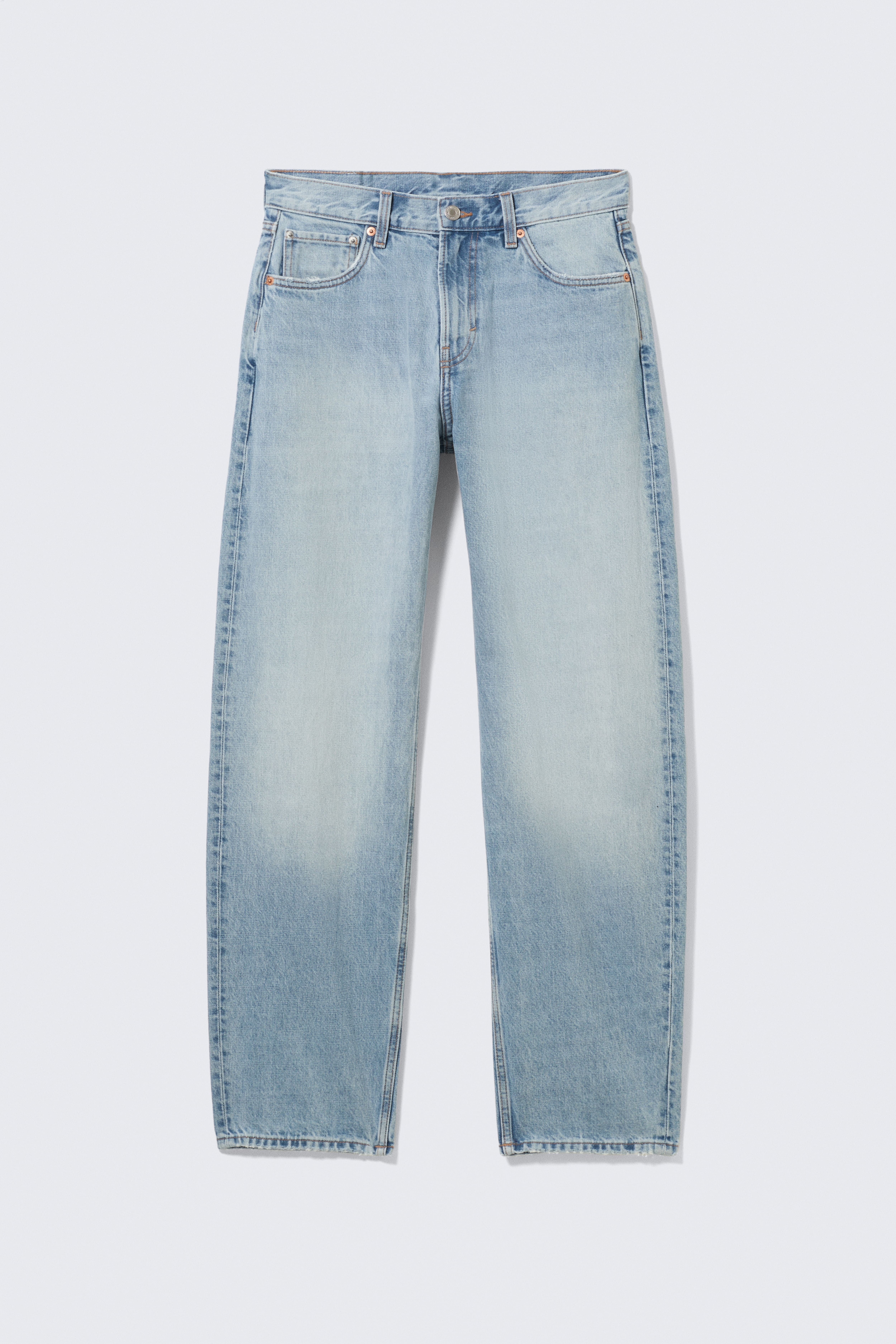Nebula Mid Rise Loose Barrel Leg Unisex Jeans - Kimberley Blue - Light Blue/Chelsea Black - Black/Blue Rinse - Dark Blue