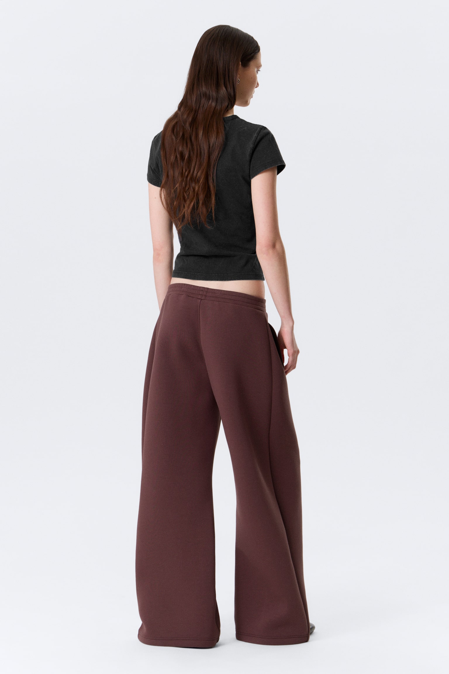 Voľné tepláky s barelovými nohavicami zo scuba materiálu - Bordová/Čierna/Sivá melírovaná/sivý melírovaný - 6