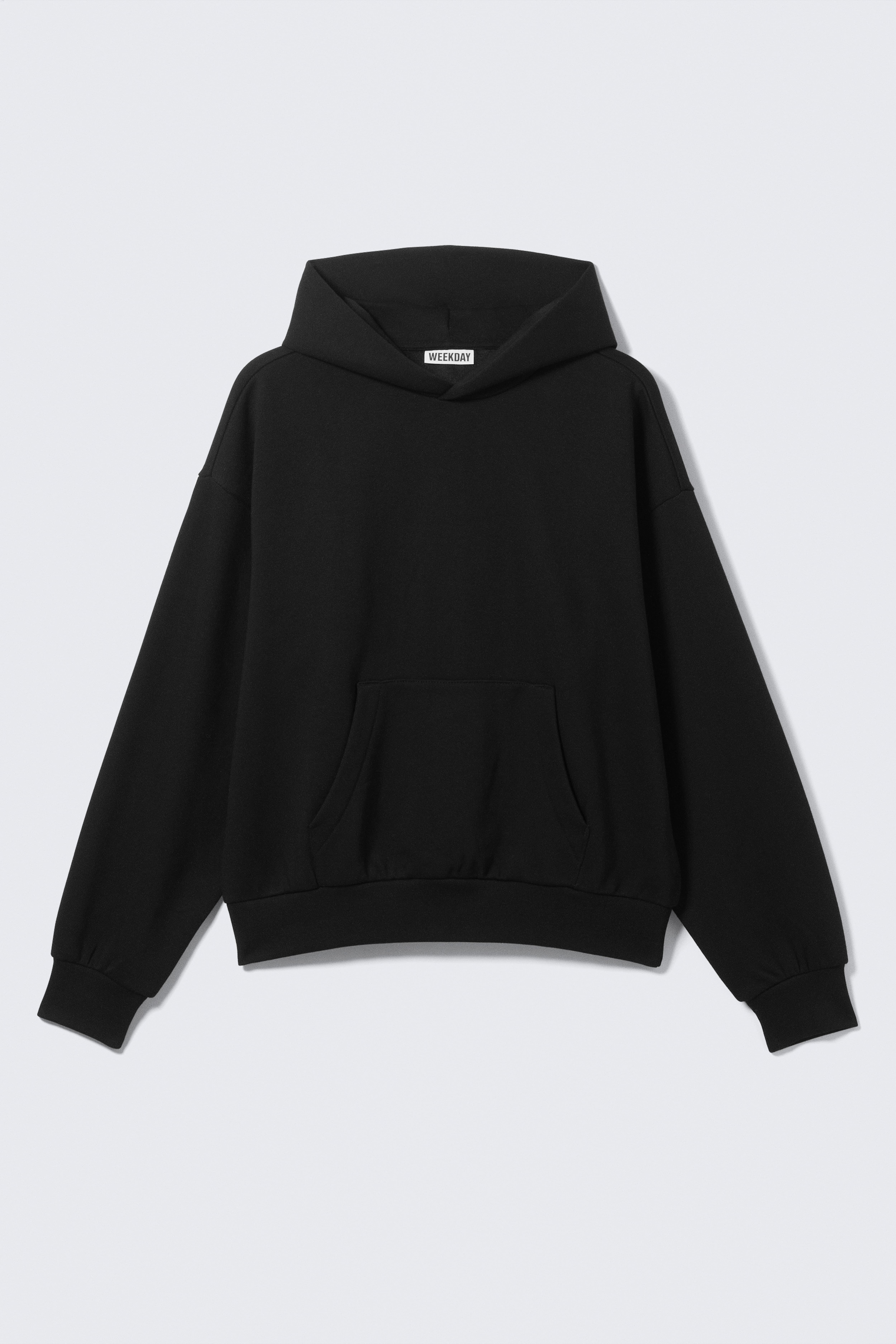Hoodie mit weiter Passform - Schwarz/Grau meliert/Gewaschenes Dunkelbraun/Lila