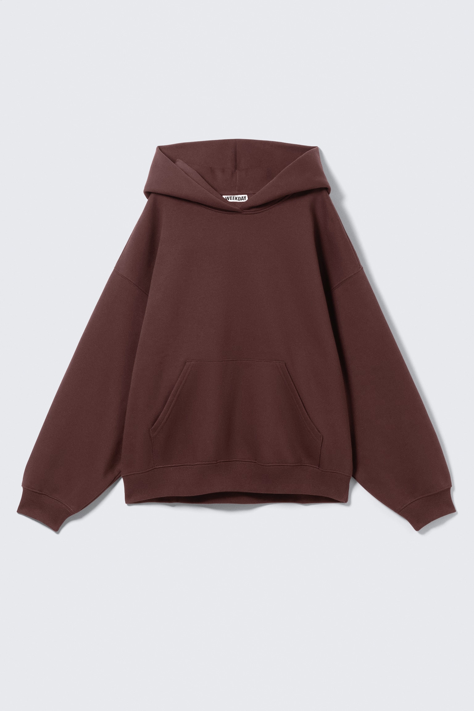 Oversized tung hoodie - Mörkröd/Svart/Mörkbrun/Ljus gråmelerad/Mörkblå - 2