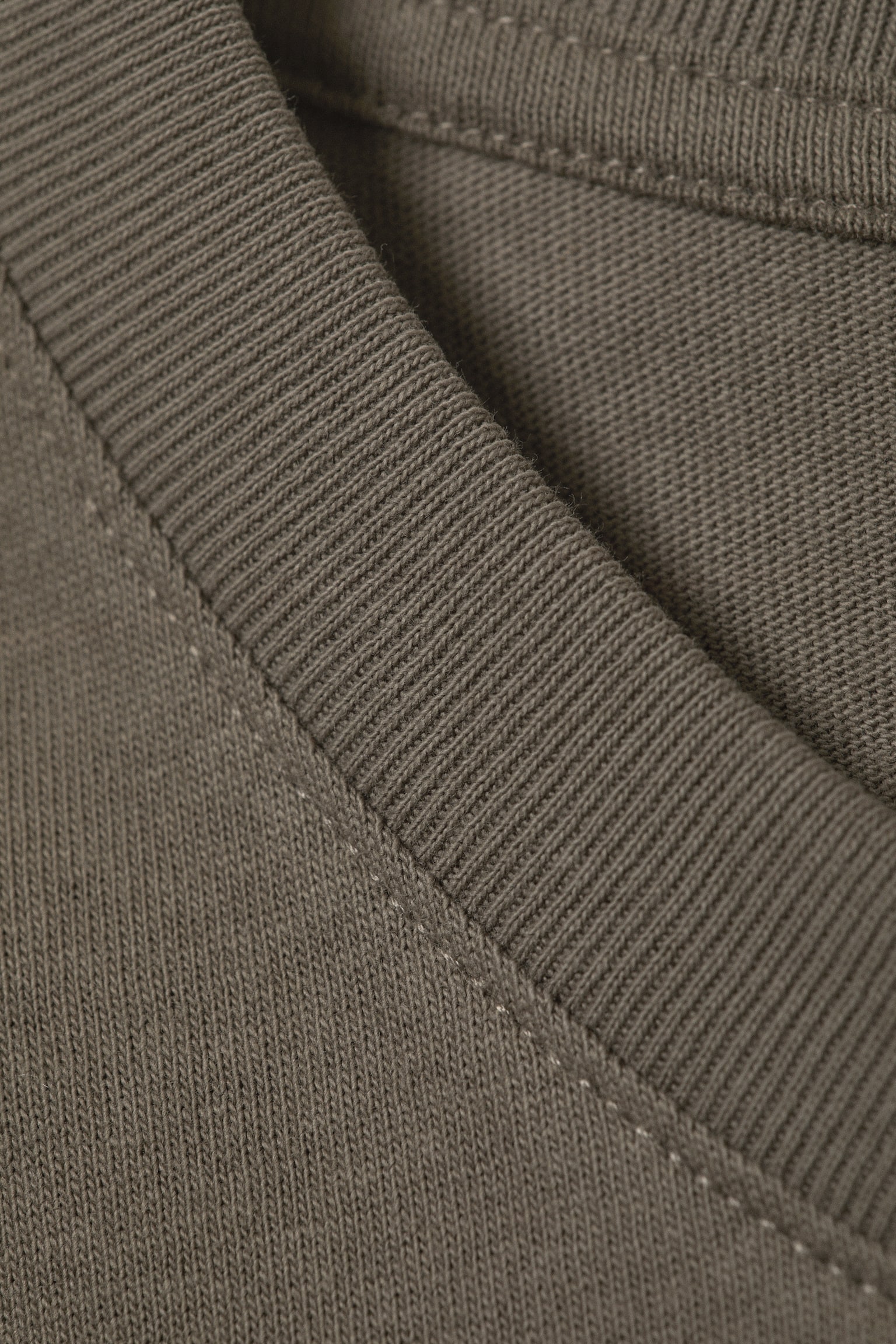 Oversized T-Shirtkleid aus Baumwolle - Staubgrau/Weiß - 3