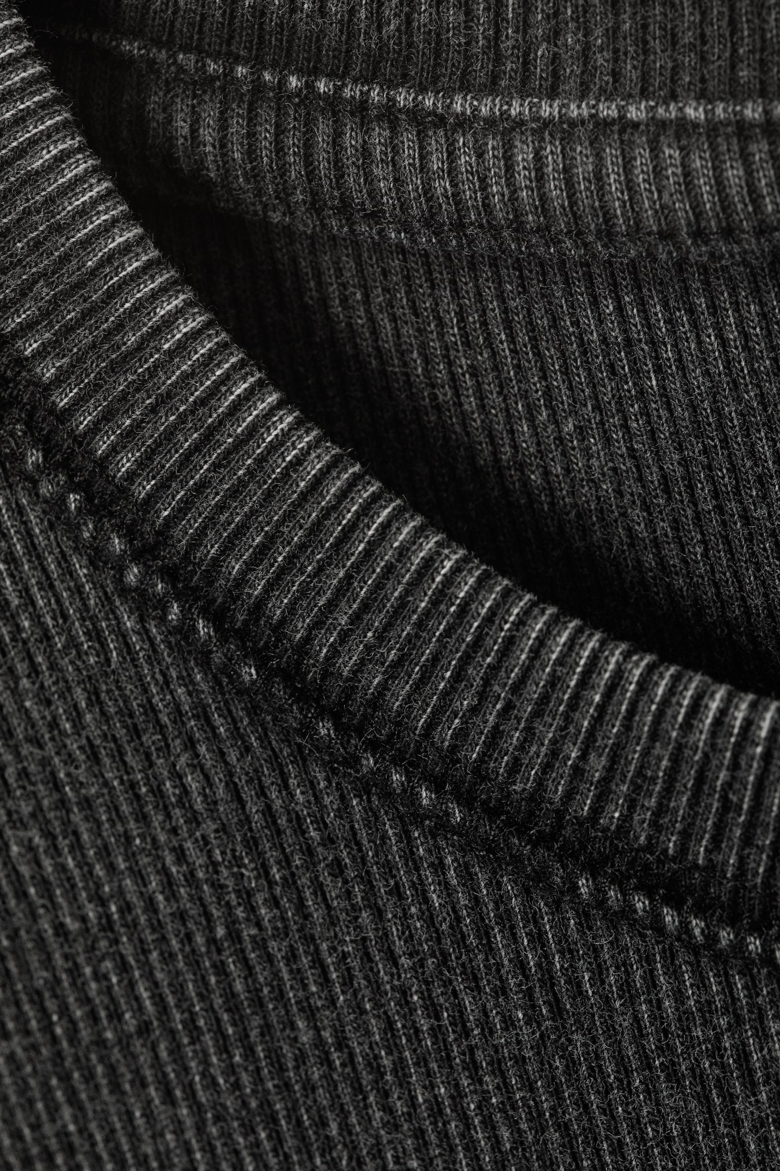 Geripptes Longsleeve-Shirt - Gewaschenes Schwarz/Grau/Gewaschenes Blau/Dunkelgrün - 3