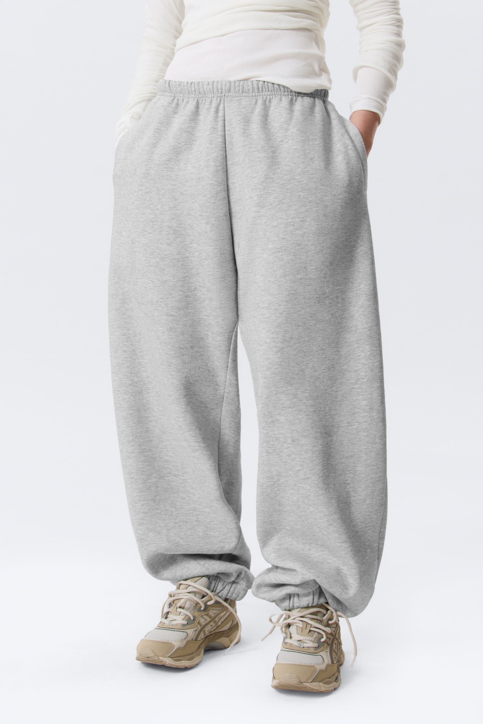 Loose Heavyweight Sweatpants - Grijs gemêleerd/Zwart - 5