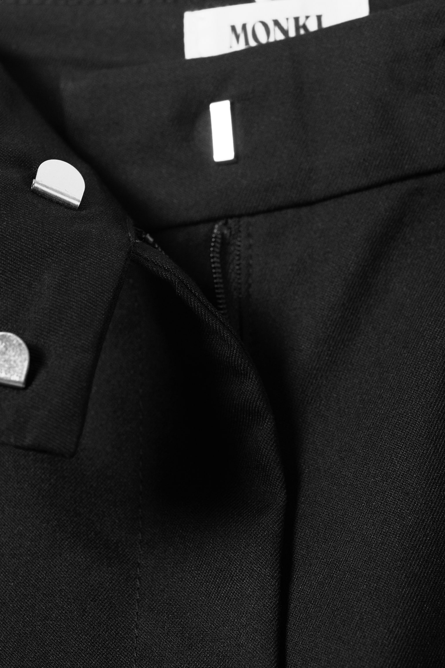 Kostuumbroek met lage taille - Zwart/Grijs gemêleerd met krijtstrepen/Mole krijtstreep/Donkergrijs - Glitter krijtstreep/Zwart/Donkergrijs gemêleerd/Bruine krijtstreep - 5