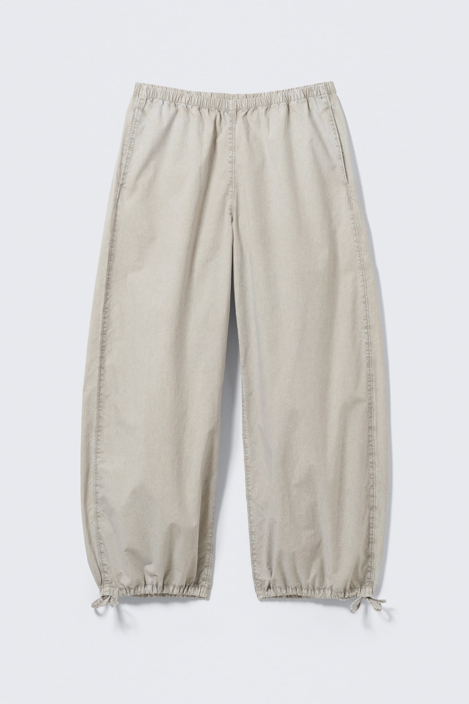 Pantaloni ripstop cu talie joasă și elastic - Mole prăfuit deschis/Gri închis - 1