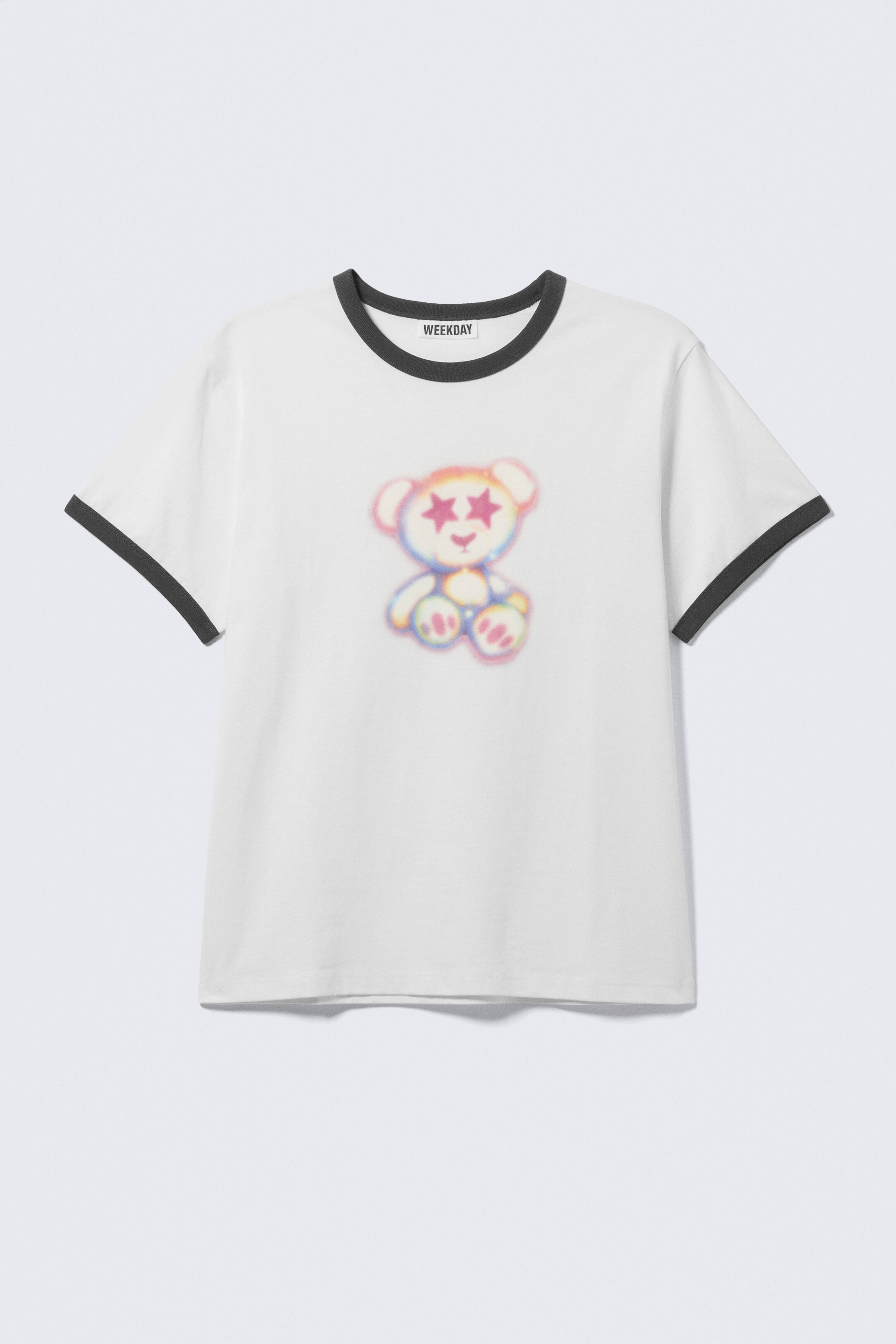 Grafisk t-shirt - Svart & Vit - Bear Spray