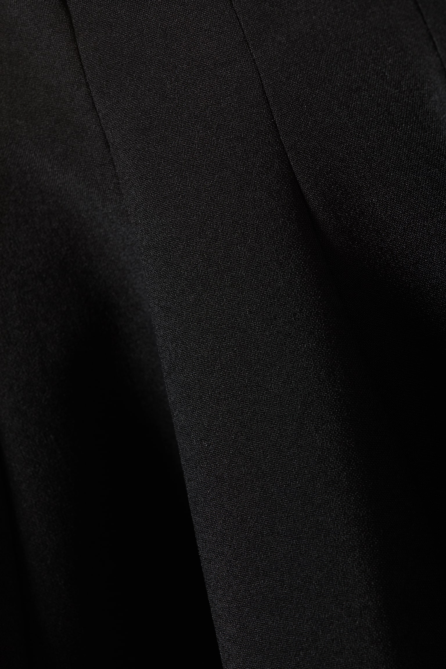 Laskostettu minihame - Musta/Beige - 3