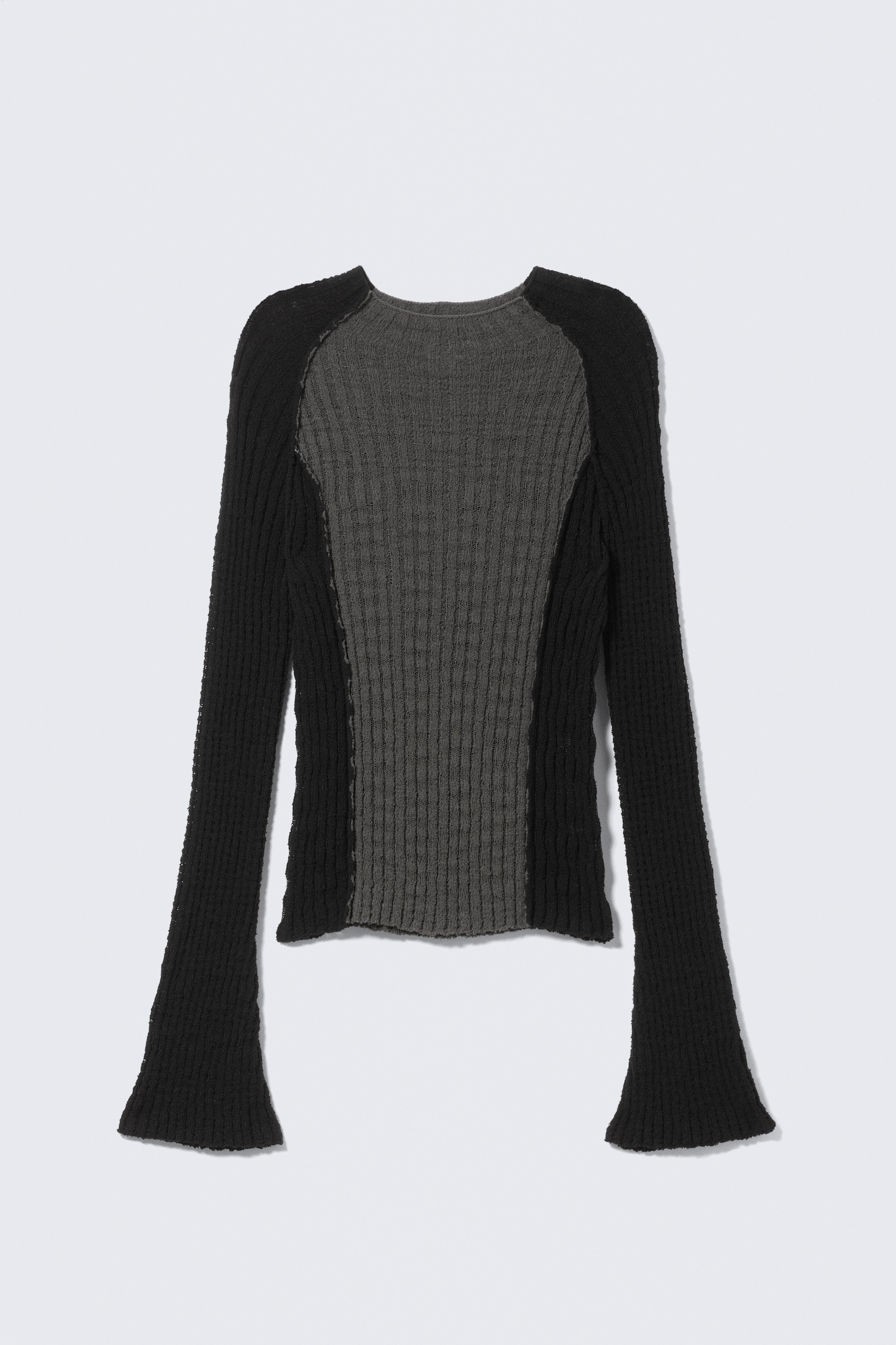Pullover aderente a coste - Black & Grey
