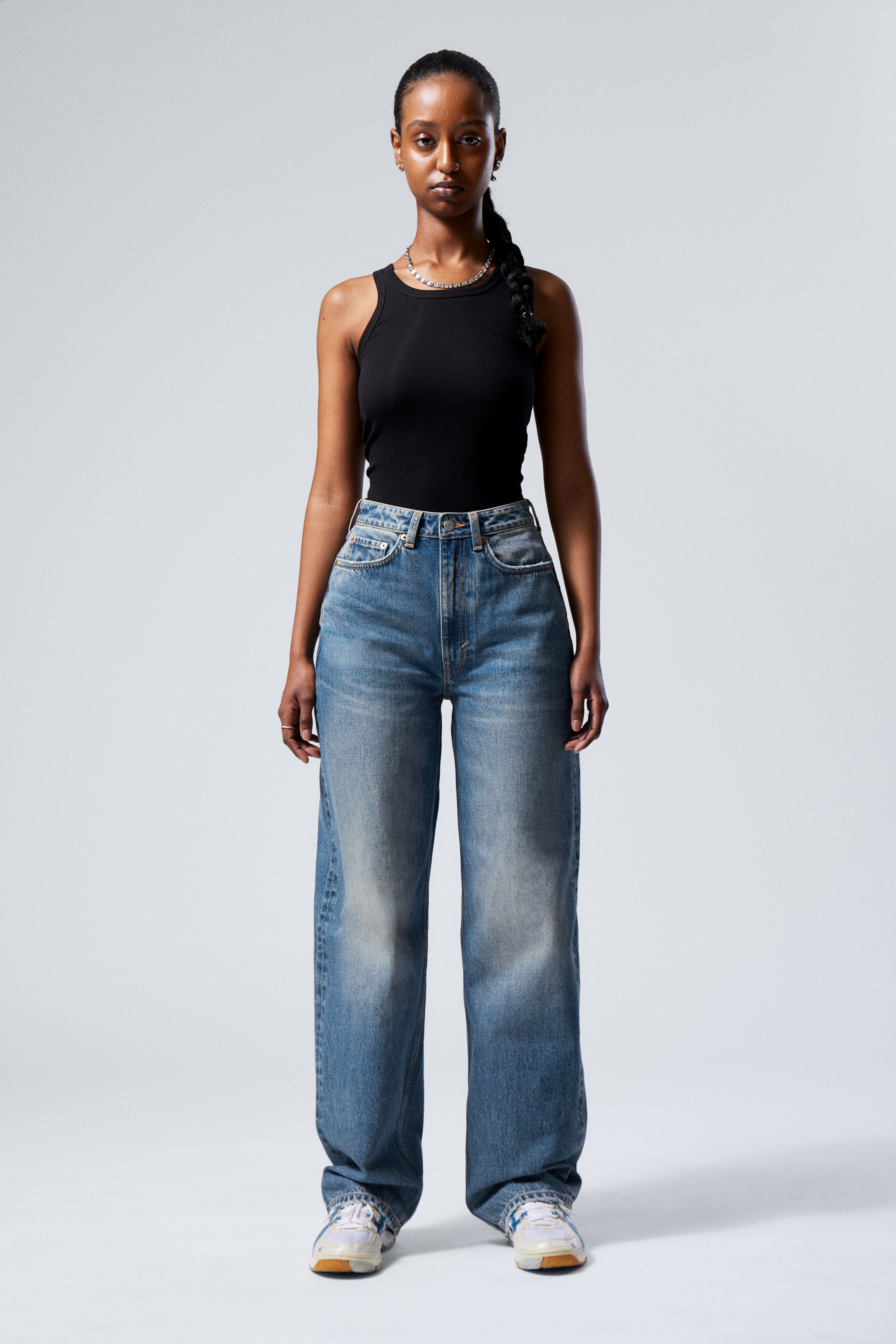 HM Halo Curve – Jeans mit hohem Bund und weitem Bein