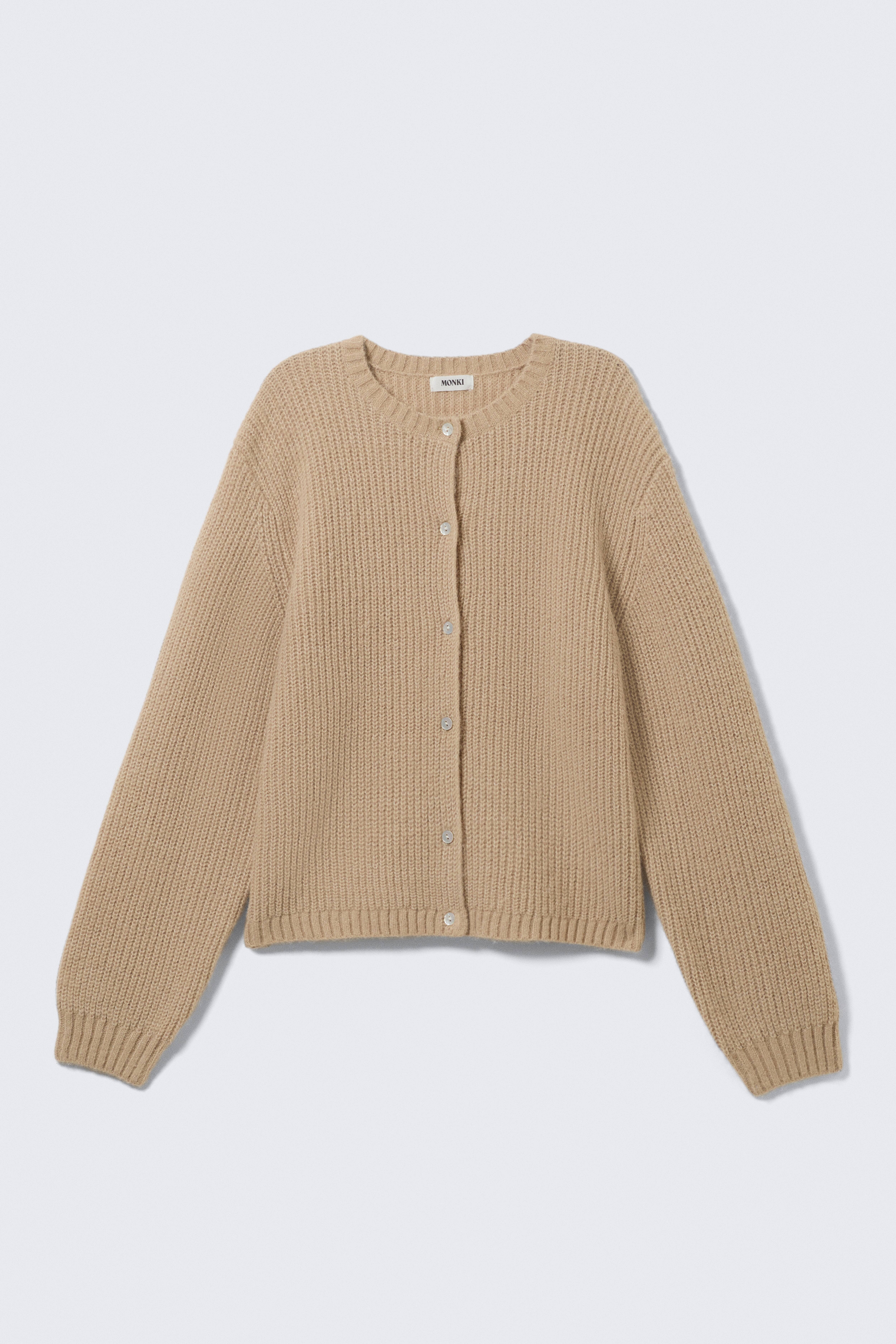 Weicher Strickcardigan - Beige