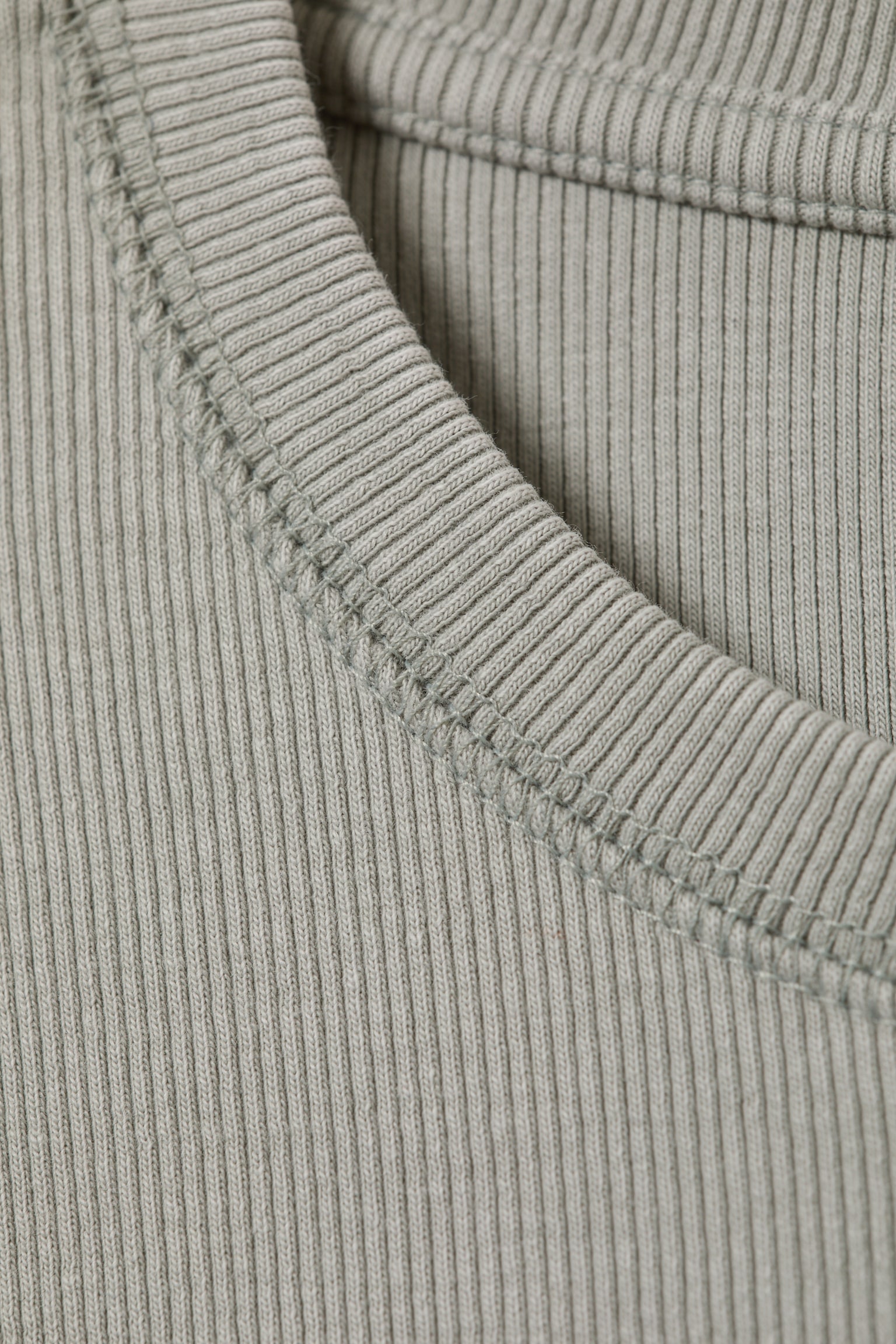 T-shirt côtelé à manches longues - Gris/Bleu foncé/Bleu délavé/Vert foncé - 3