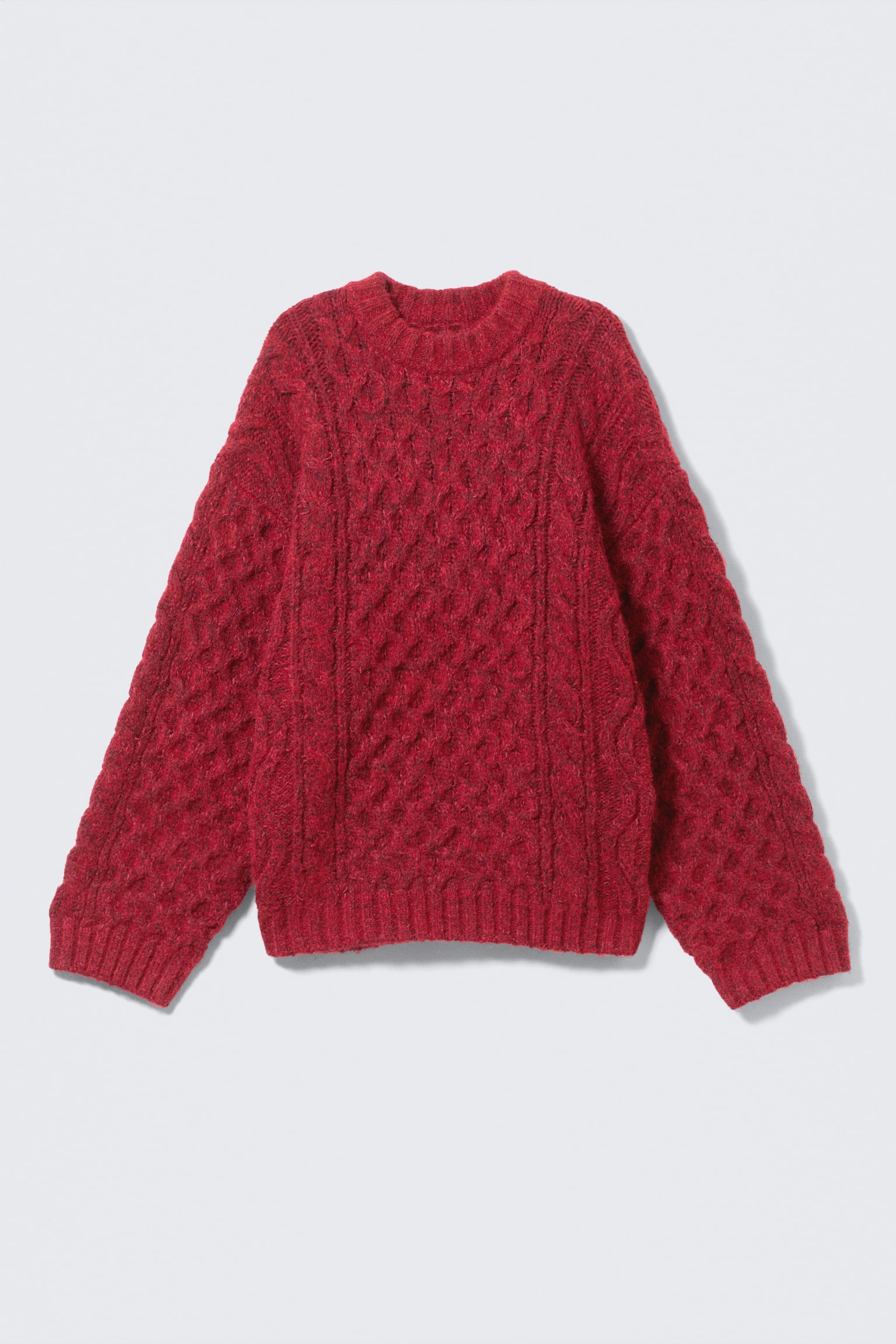 Felpa con zip e cappuccio - Rosso brillante/Dark Purple - Pink Neps/Beige - Rosa Neps - 2