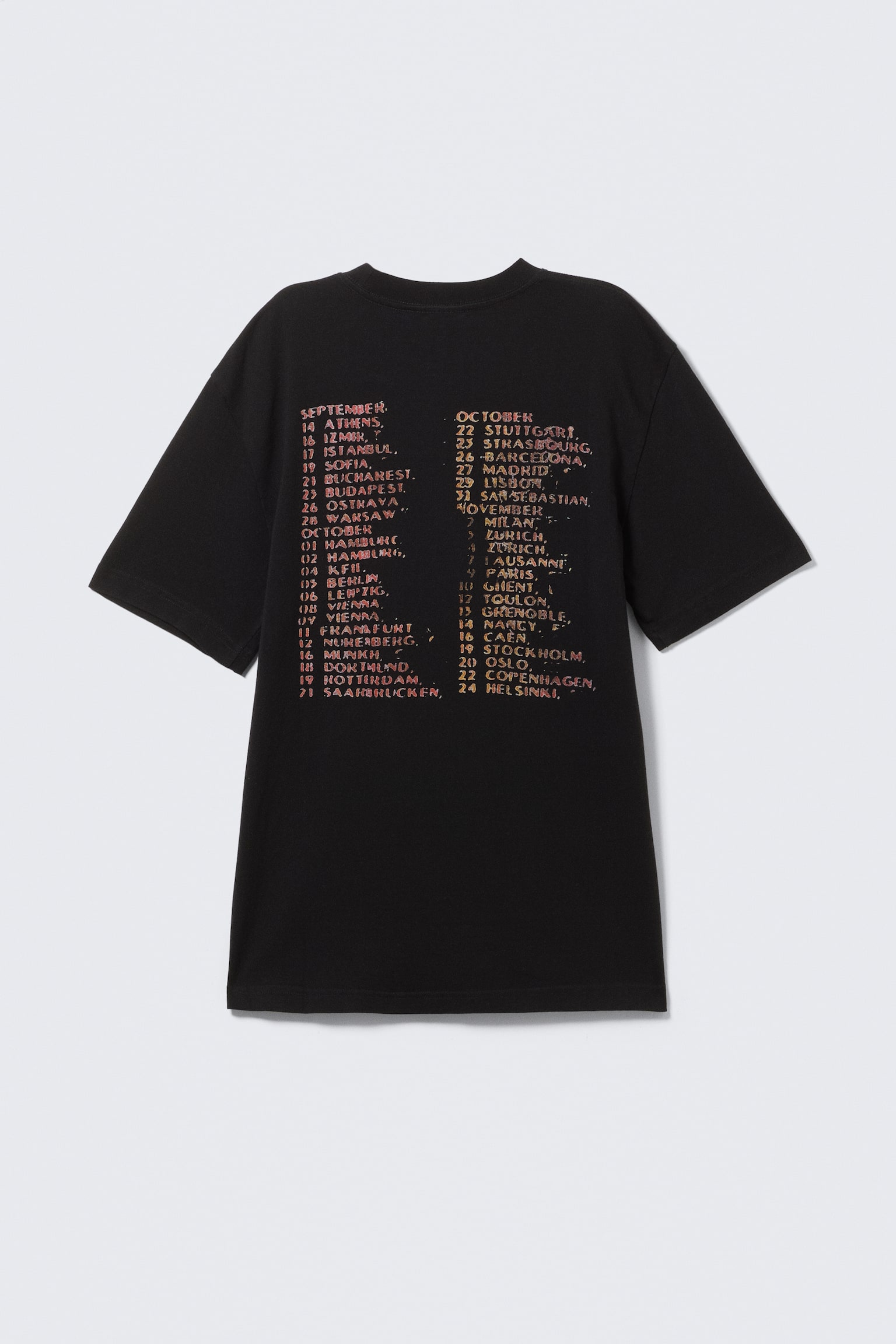 Entspanntes T-Shirt mit Grafikdruck - Schwarz - Dragon Gate/Weiß - "Reclaim your wisdom"/Gewaschenes Schwarz - SYSTEM/Schwarz - "Team Building"/Schwarz - Cosmic Eagle/Schwarz - "Thunder Tour" - 6