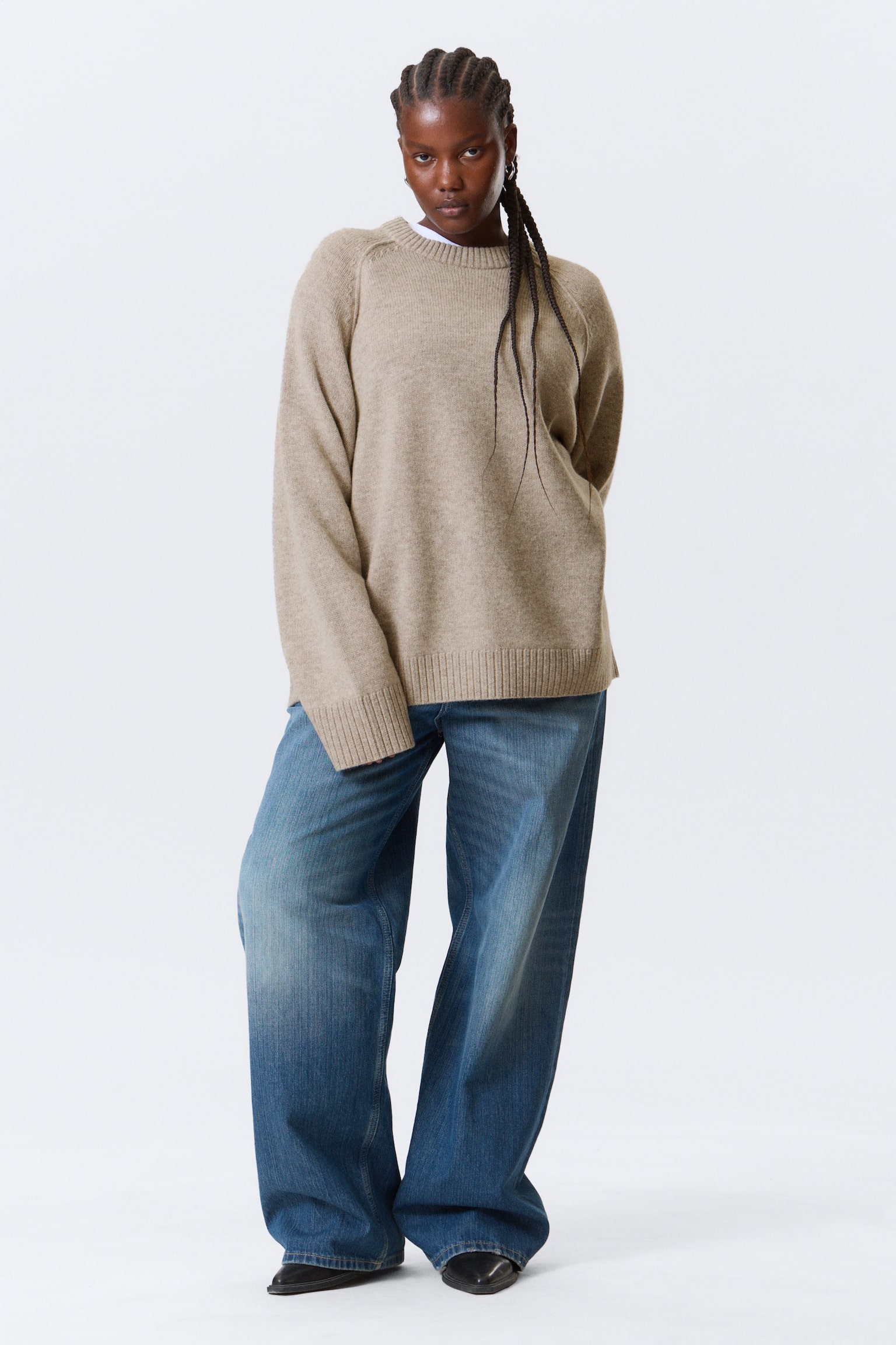 Pullover in lana - Mélange chiaro - 6