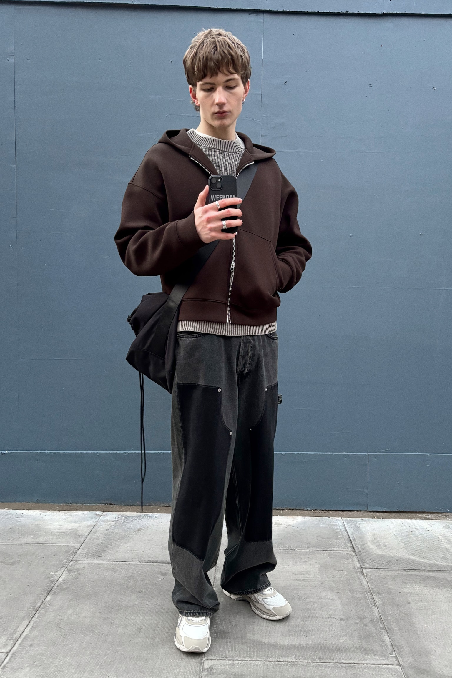 Astro Loose Baggy Leg Carpenter Jeans - Eulogy Black - Schwarz - 3