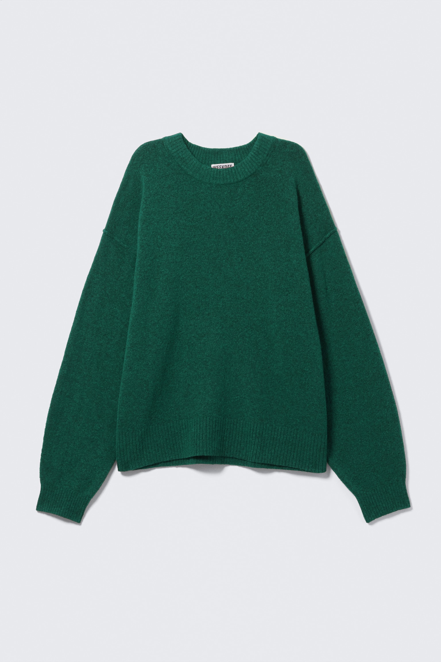 Relaxter Strickpullover - Dunkelgrün Melange/Grau meliert/Dunkelblau meliert - 2