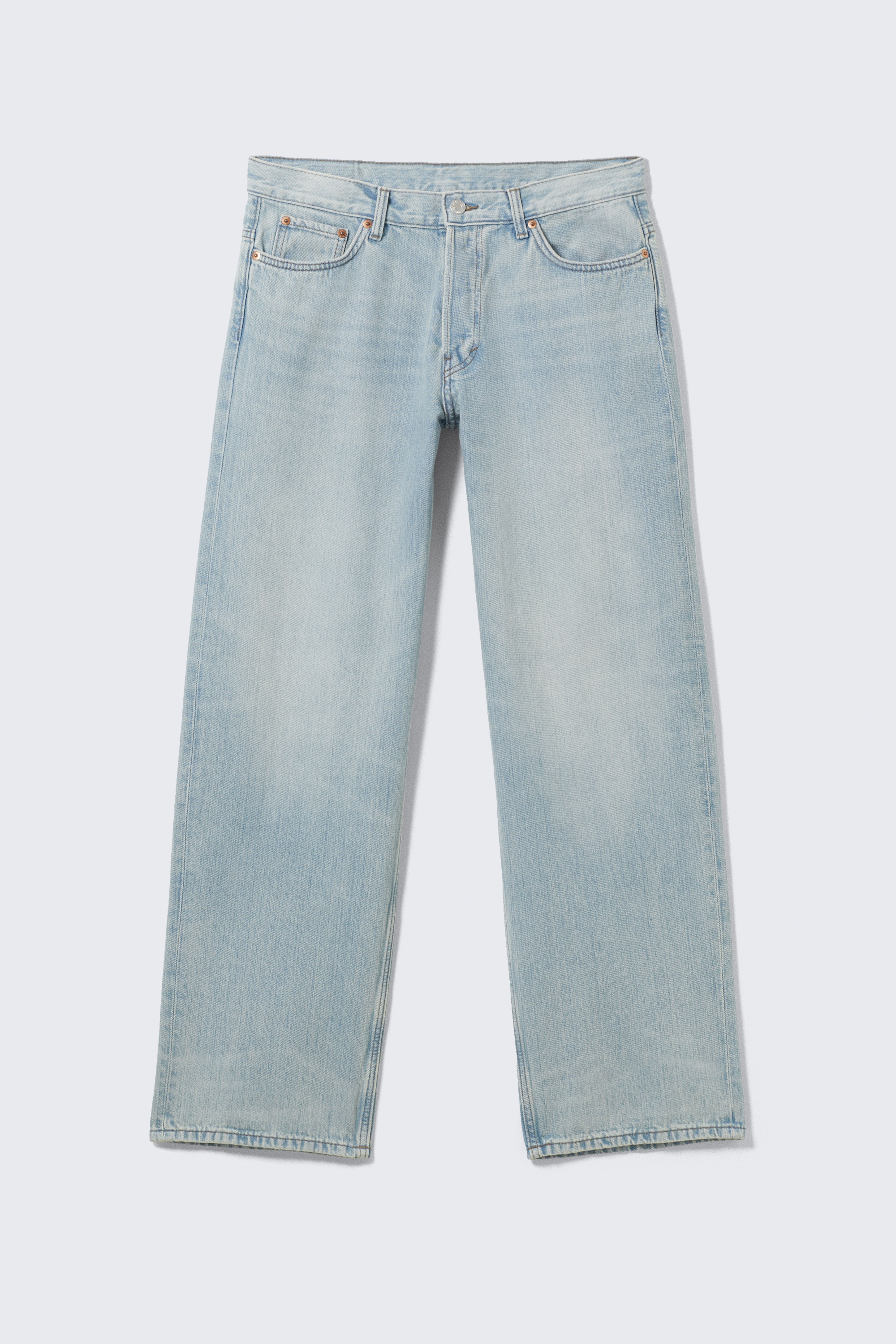 Jeans Sphere a vita bassa con straight leg e loose - Aeon Blue – Azzurro/Blue One - Blu scuro/Lavaggio nero – Nero/Baltic Blue – Blu scuro
