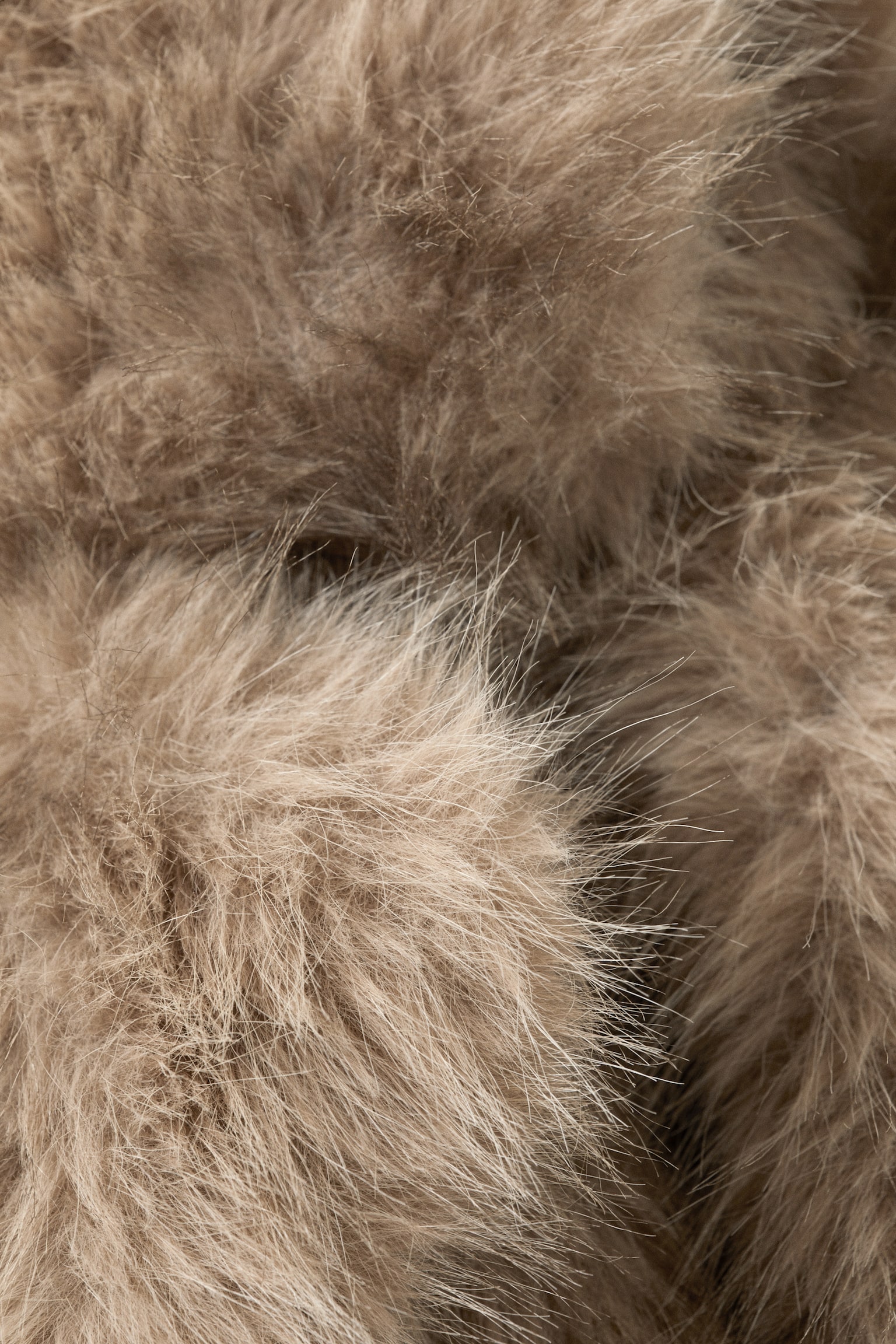 Giacca in pelliccia sintetica - Beige/Brown Leopard Pattern/Burgundy/Marrone scuro - 6