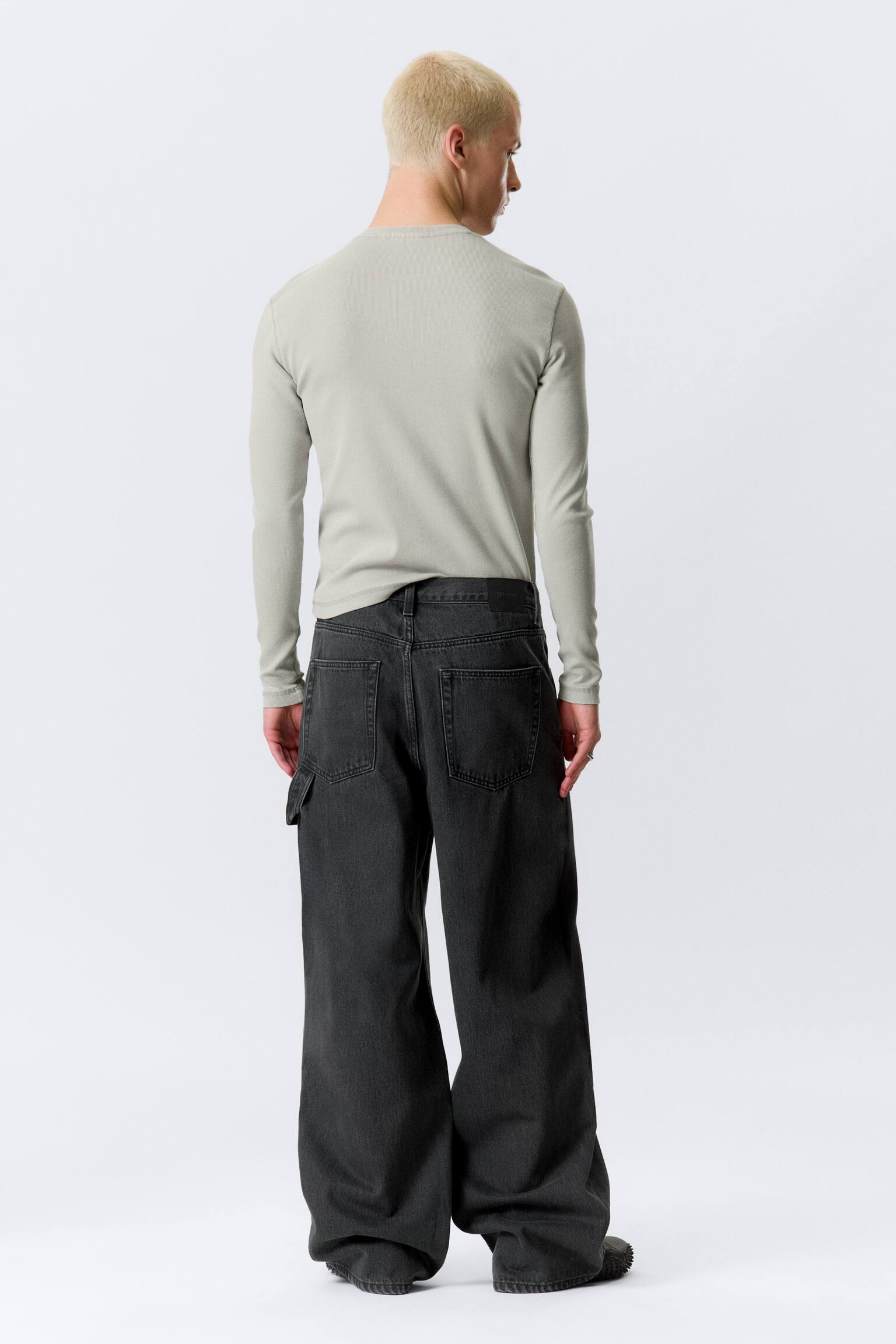 Astro Loose Baggy Leg Carpenter Jeans - Eulogy Black - Schwarz - 7